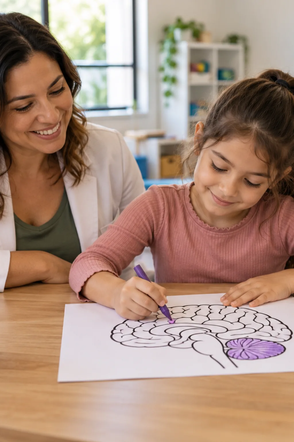 desenhos do cerebelo para colorir — exemplo criado na Desenhos pra Colorir