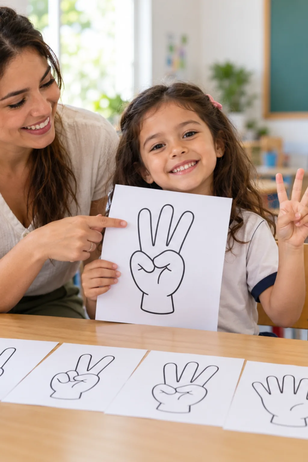 desenhos de dedo para colorir — exemplo criado na Desenhos pra Colorir