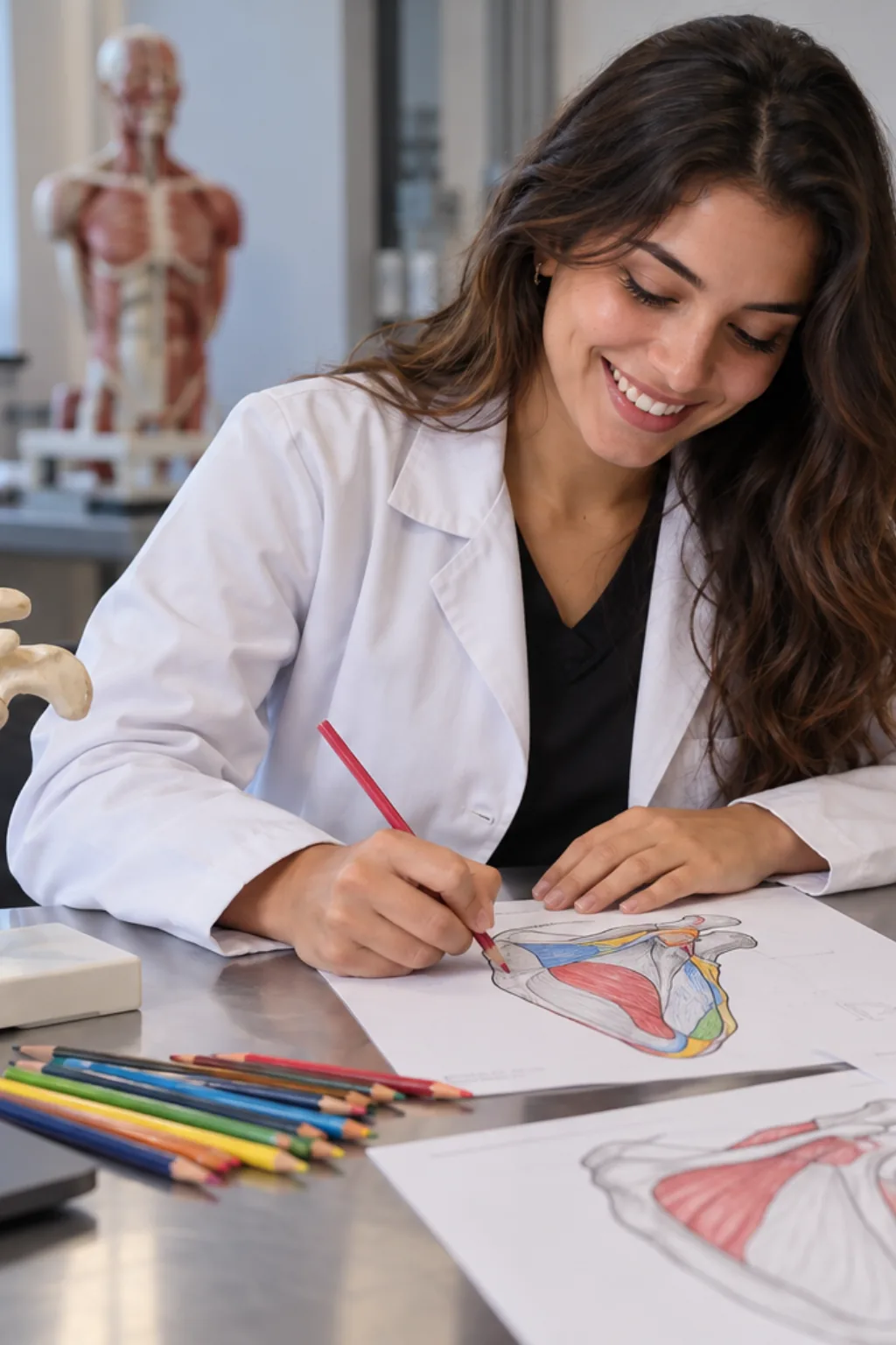 desenhos da escápula para colorir — exemplo criado na Desenhos pra Colorir