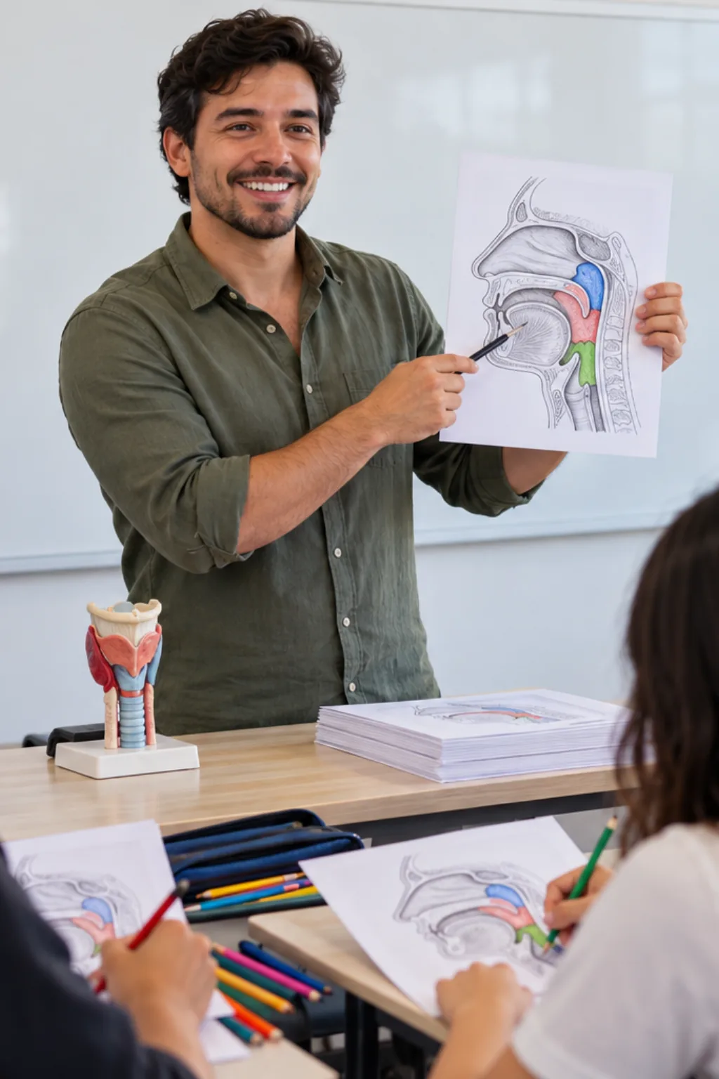 desenhos da faringe para colorir — exemplo criado na Desenhos pra Colorir