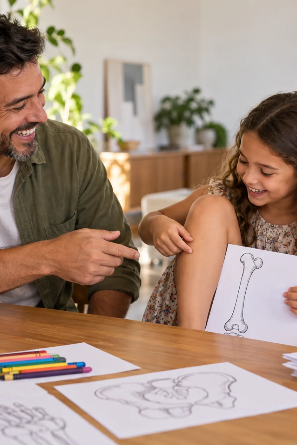 desenhos do fêmur para colorir — exemplo criado na Desenhos pra Colorir