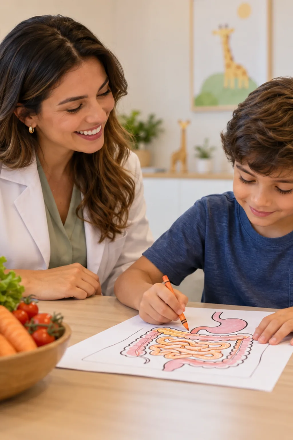 desenhos do intestino delgado para colorir — exemplo criado na Desenhos pra Colorir
