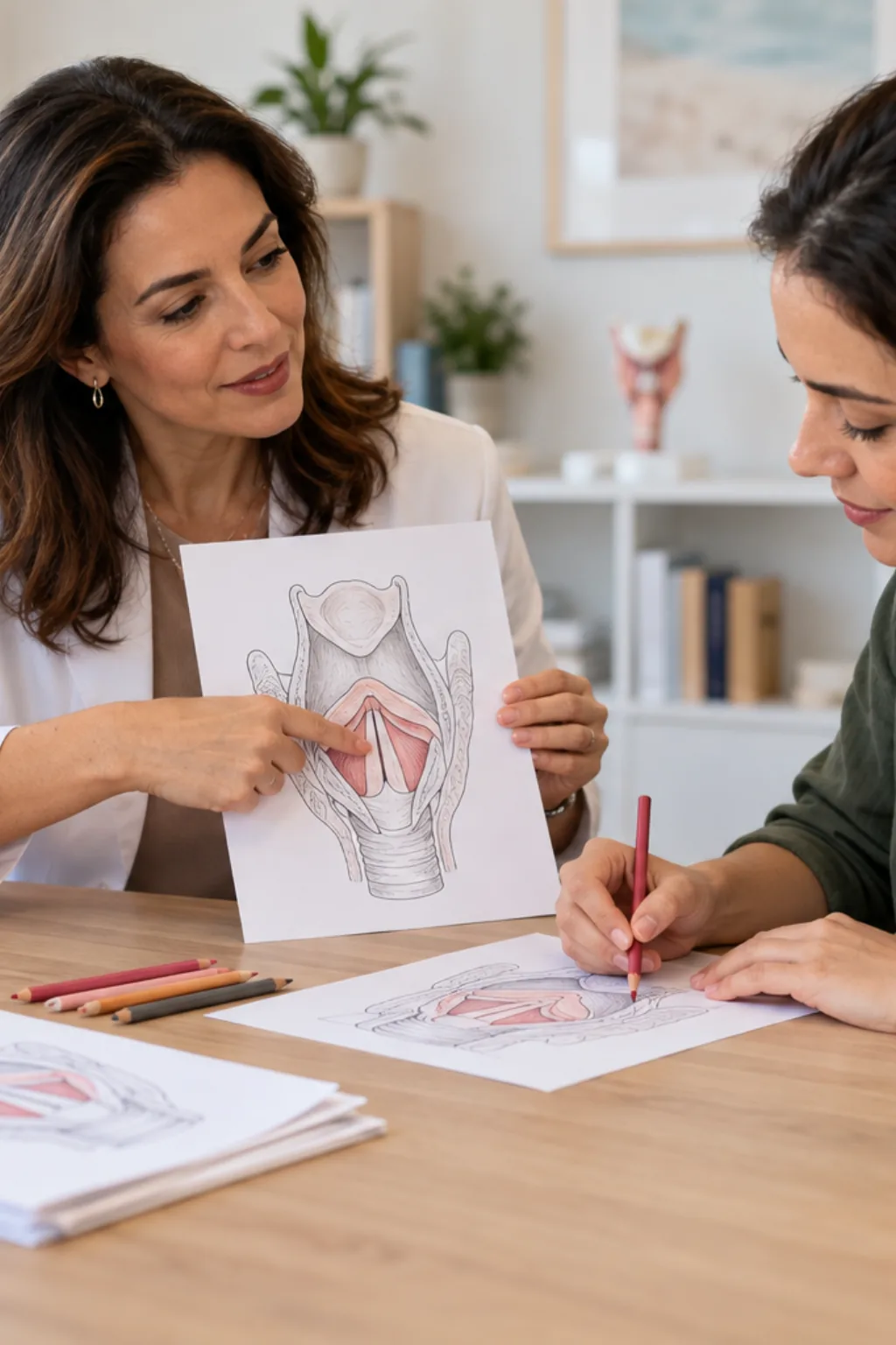 desenhos da laringe para colorir — exemplo criado na Desenhos pra Colorir