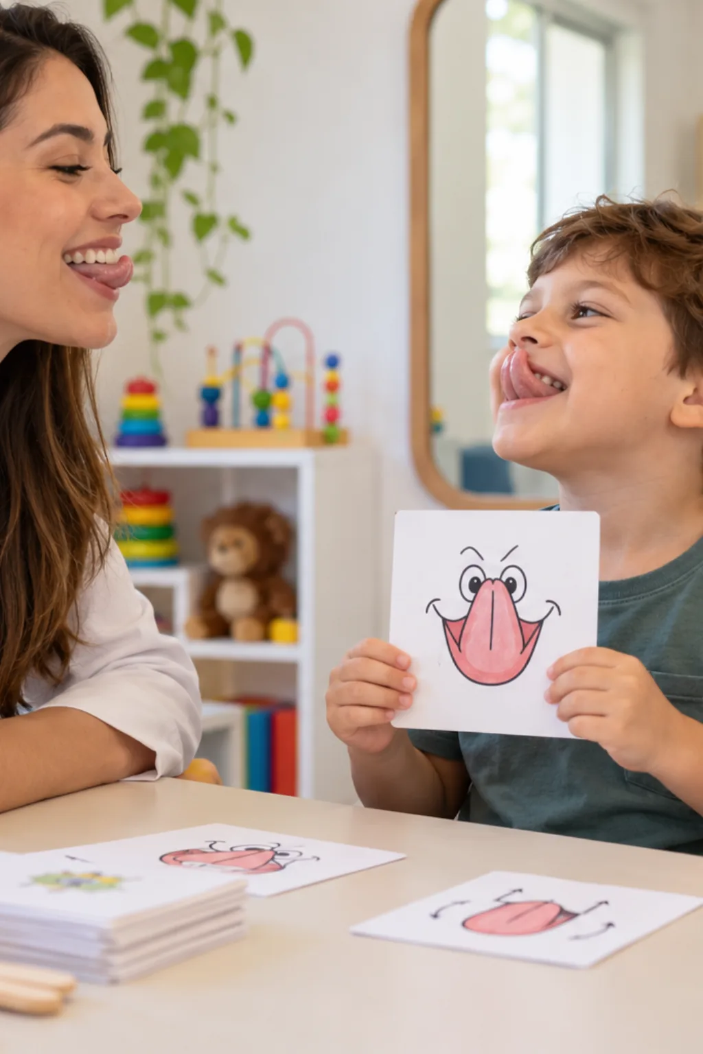 desenhos de língua para colorir — exemplo criado na Desenhos pra Colorir