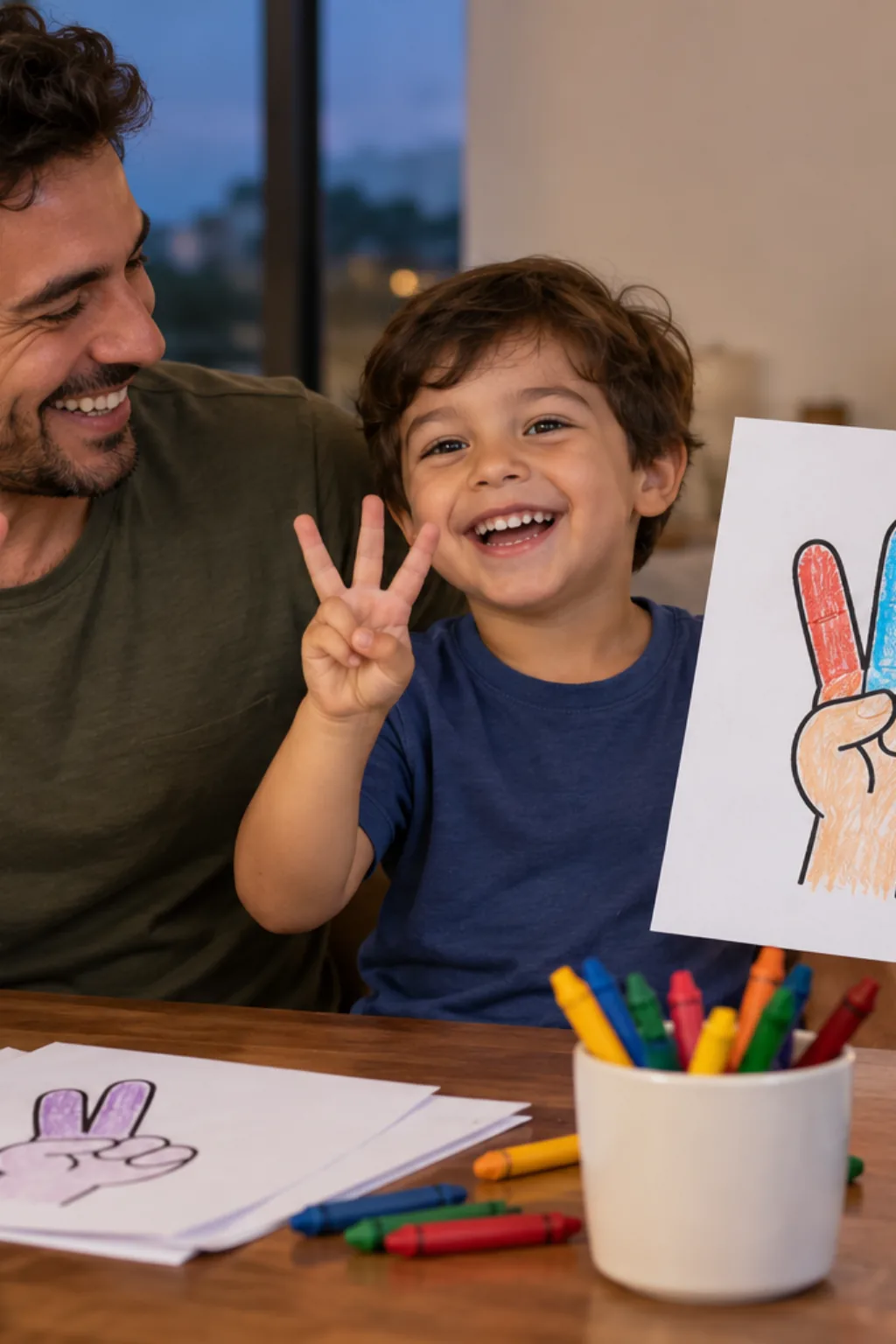desenhos de mão para colorir — exemplo criado na Desenhos pra Colorir