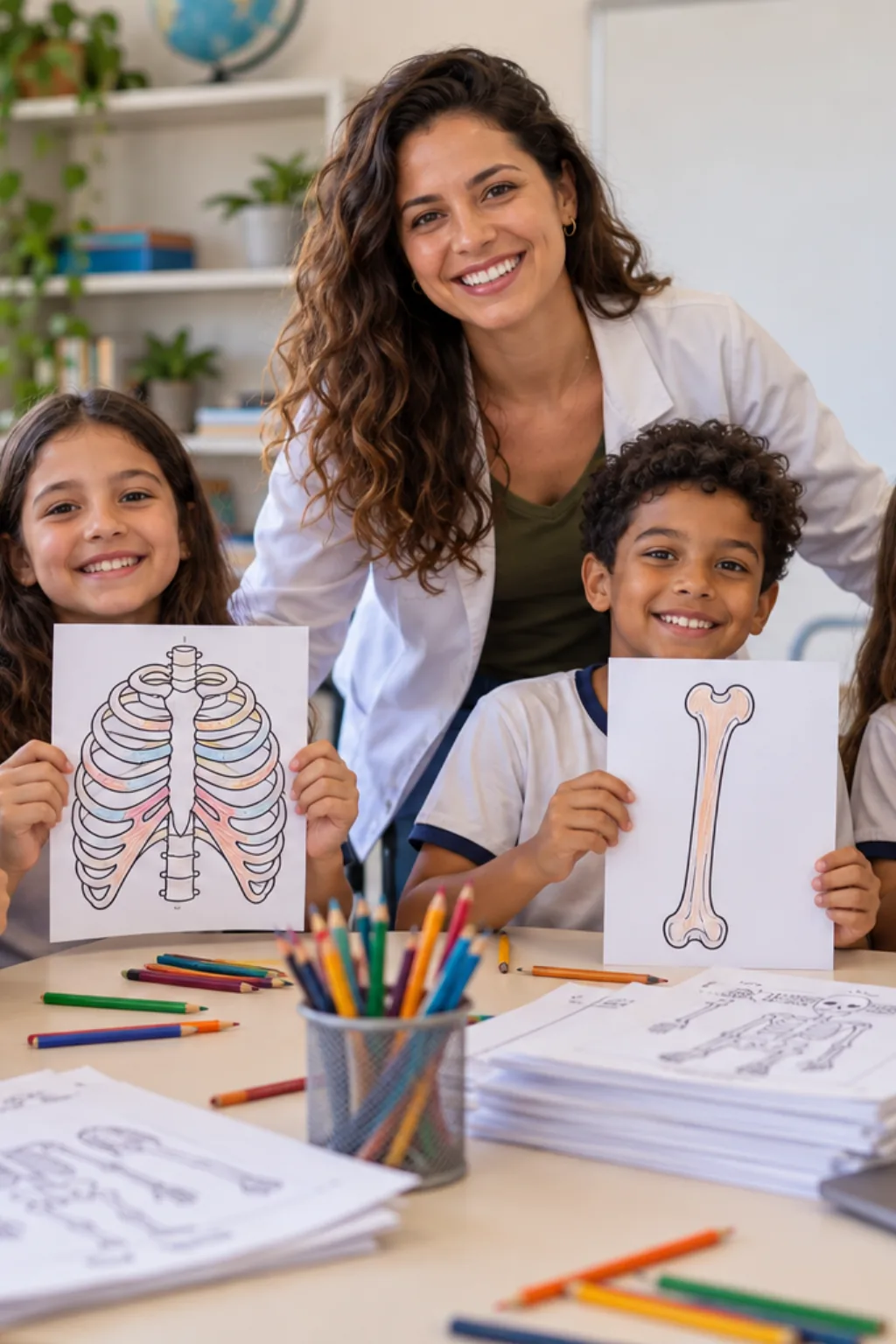 desenhos de osso para colorir — exemplo criado na Desenhos pra Colorir