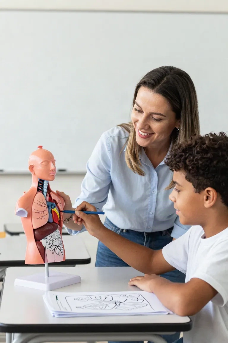 desenhos do tronco humano para colorir — exemplo criado na Desenhos pra Colorir