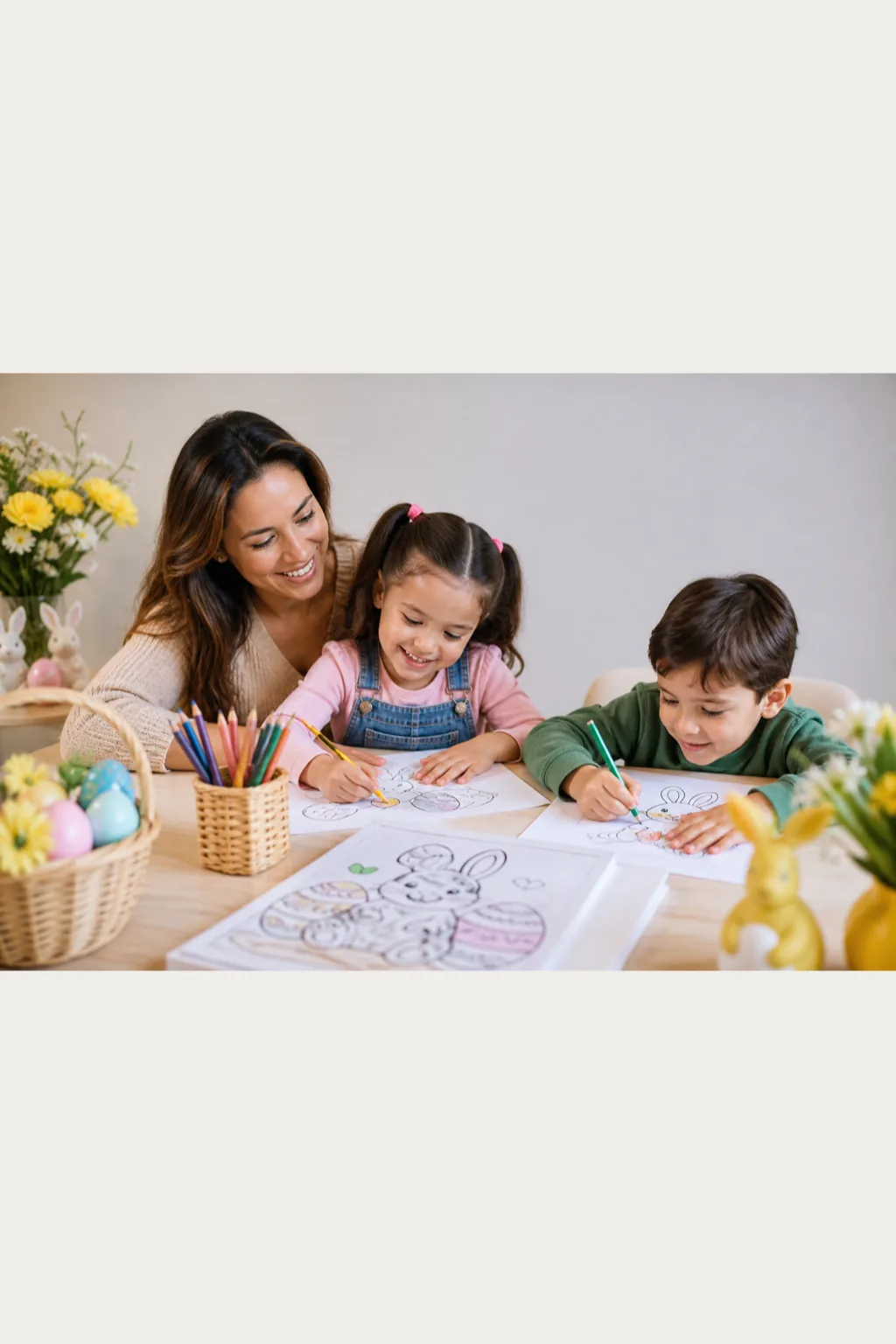 Desenhos de Páscoa para Colorir - Antes