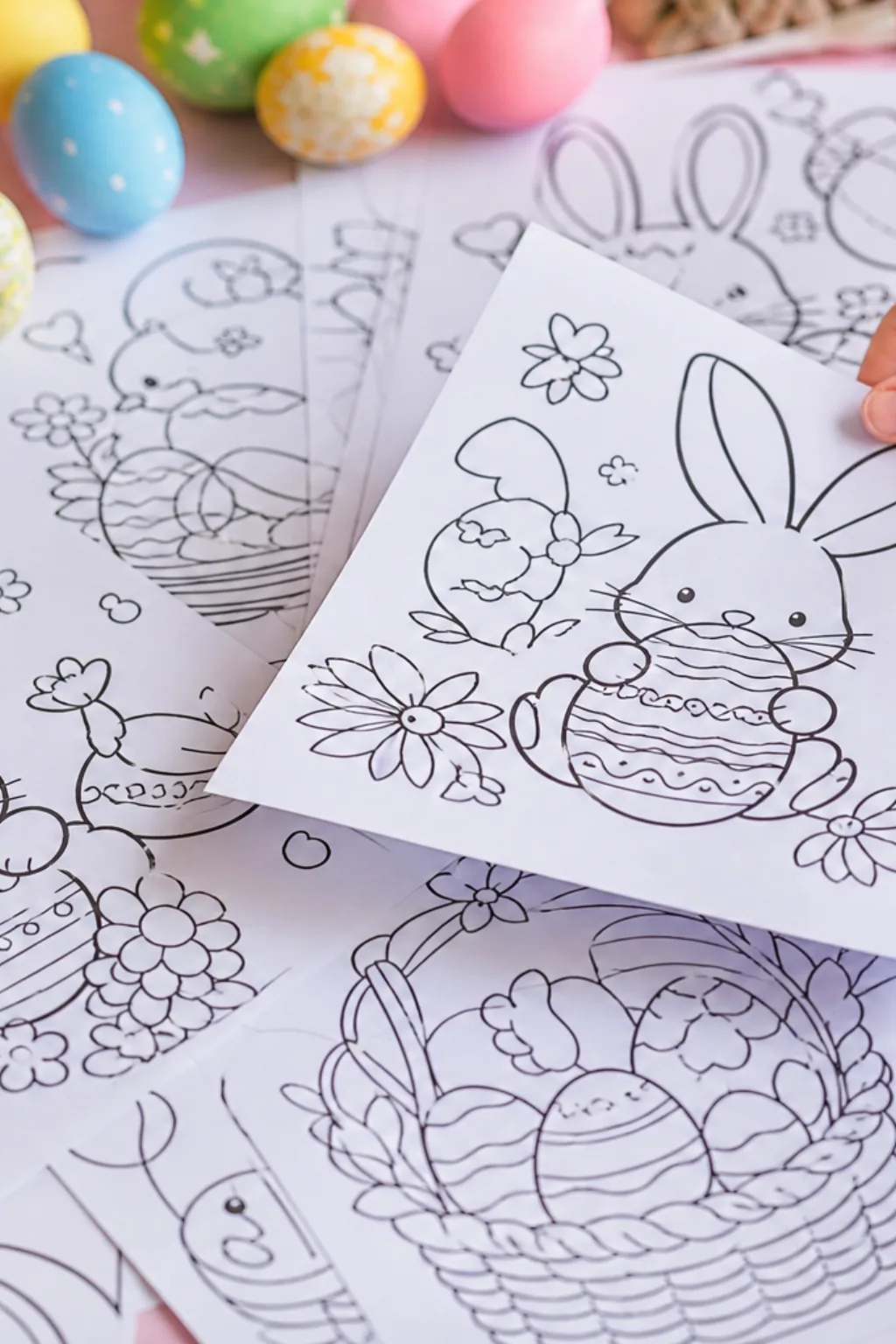 Desenhos de Páscoa para Colorir - Depois