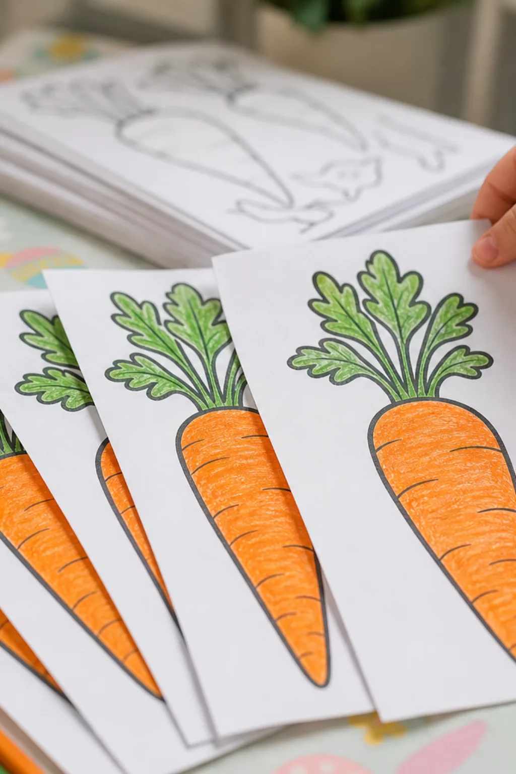 desenhos de cenouras de Páscoa para colorir - 2