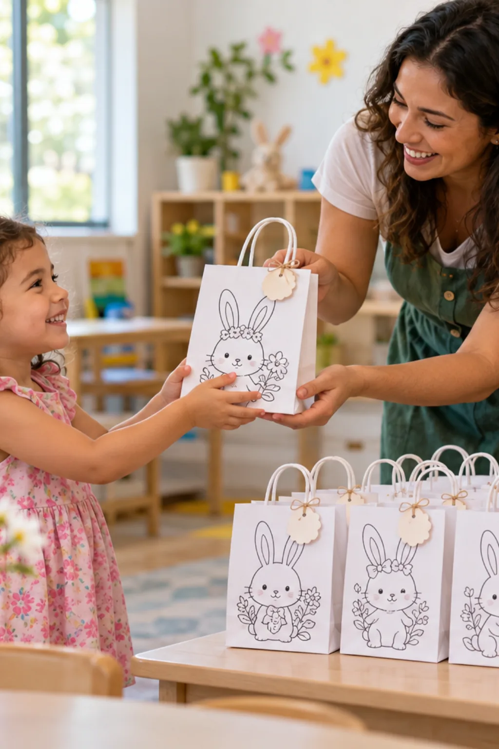personalizados de Páscoa para imprimir e colorir — exemplo criado na Desenhos pra Colorir