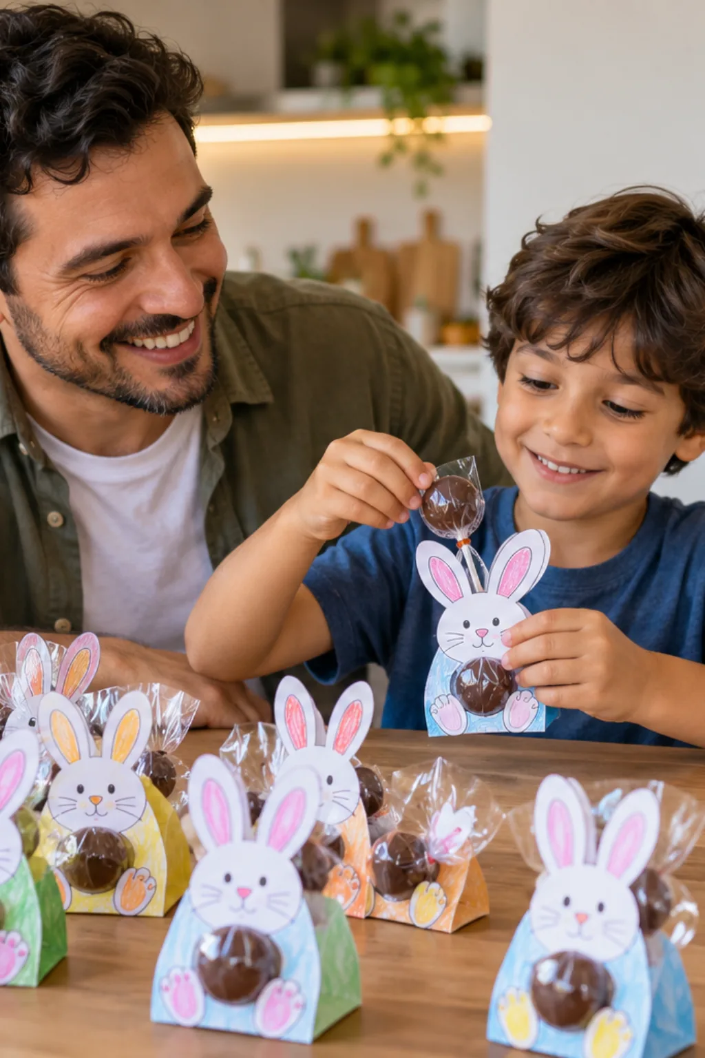 porta-pirulitos do coelho da Páscoa para imprimir e colorir — exemplo criado na Desenhos pra Colorir