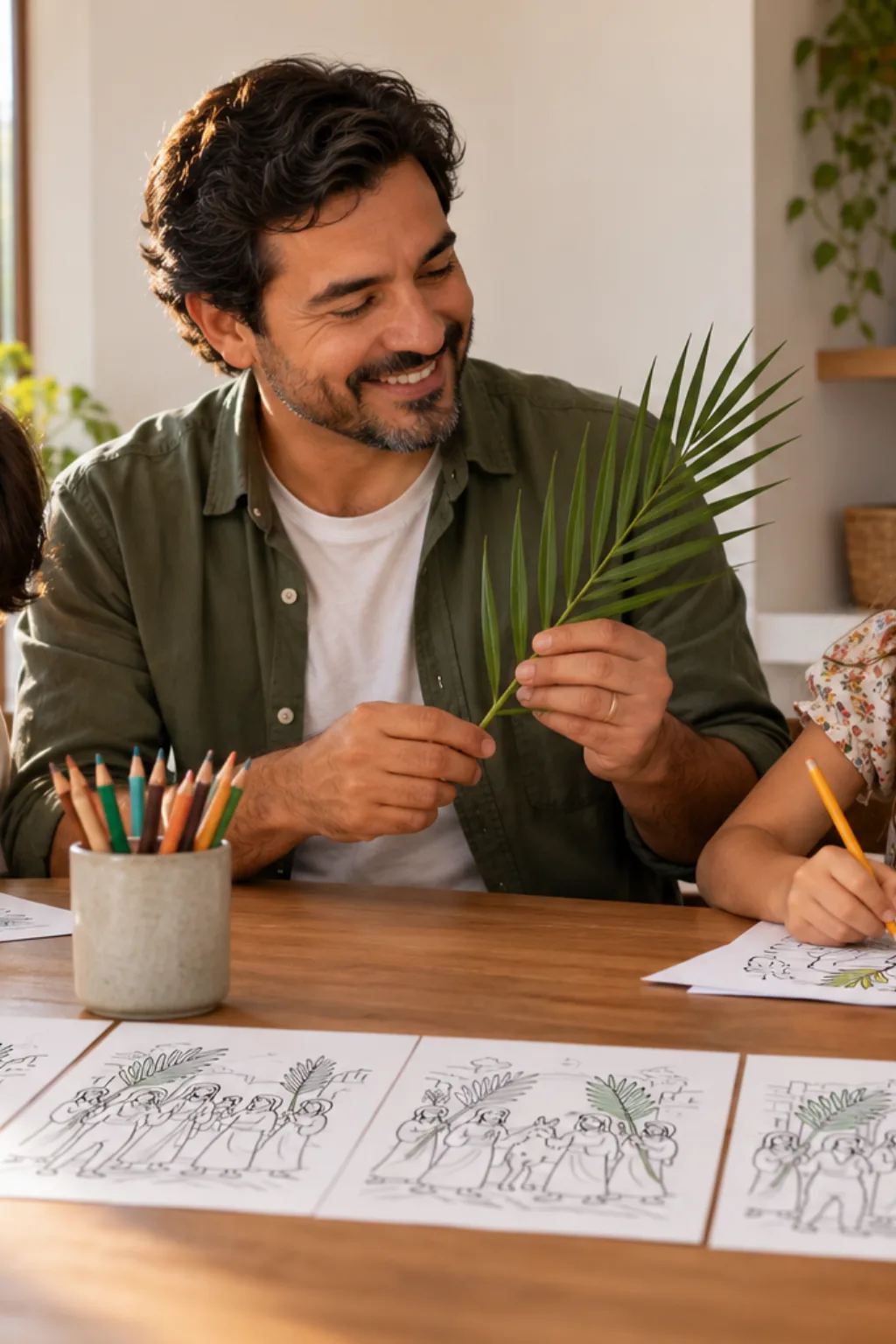 desenhos da Semana Santa para colorir — exemplo criado na Desenhos pra Colorir