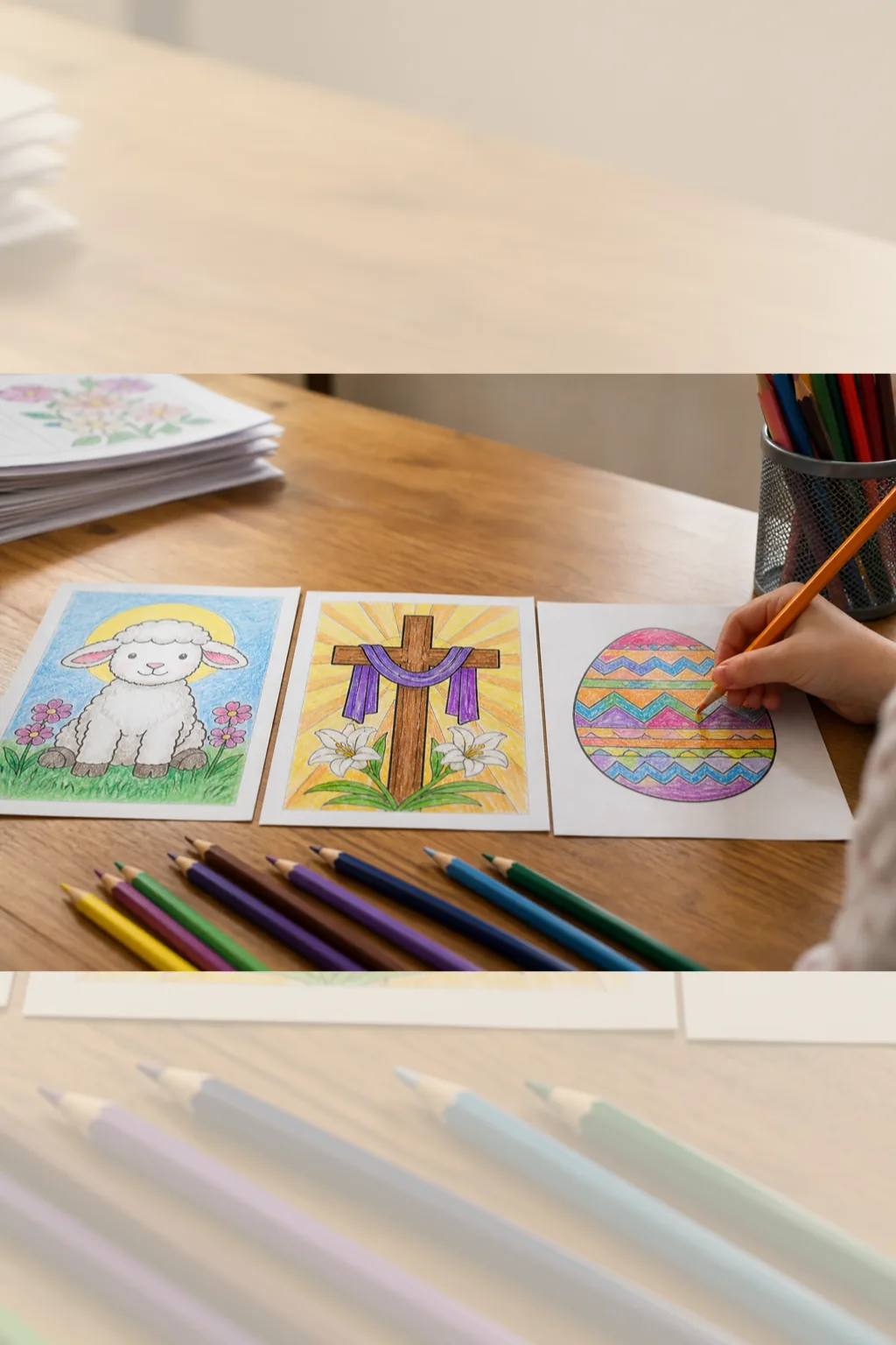 desenhos dos símbolos da Páscoa para colorir - 2