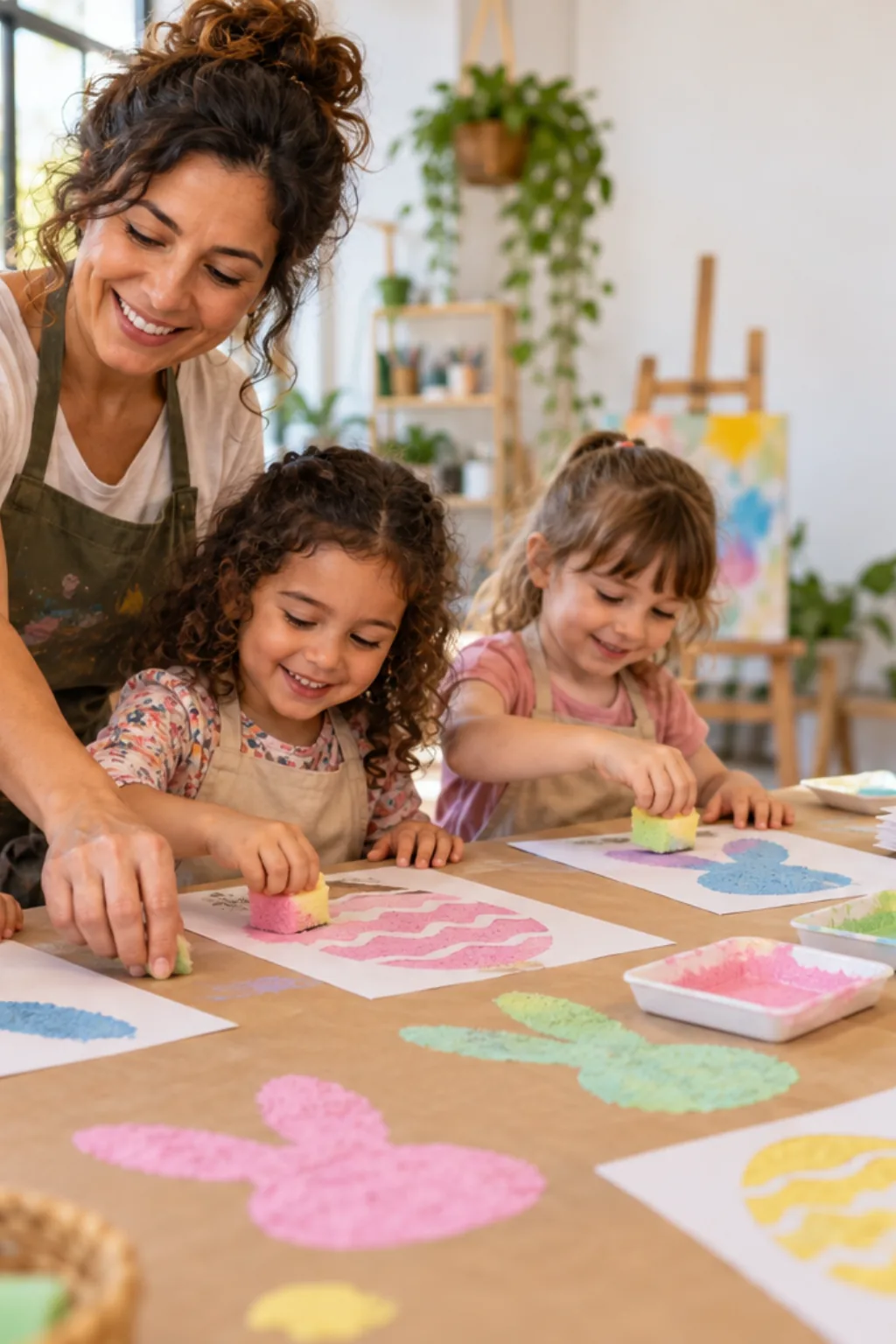 stencils de Páscoa para imprimir e colorir — exemplo criado na Desenhos pra Colorir