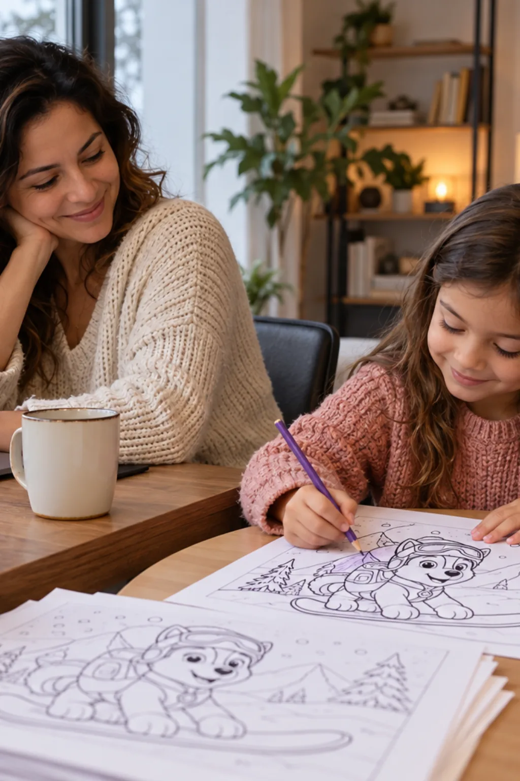 desenhos da everest da patrulha canina para colorir — exemplo criado na Desenhos pra Colorir