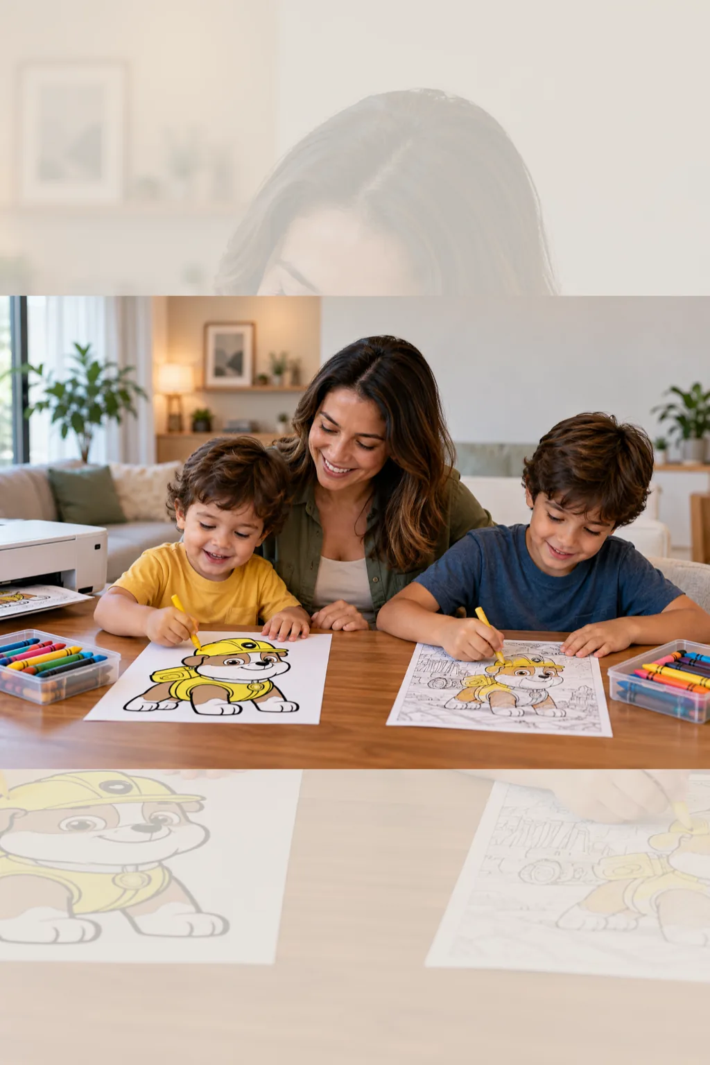 desenhos do rubble da patrulha canina para colorir — exemplo criado na Desenhos pra Colorir
