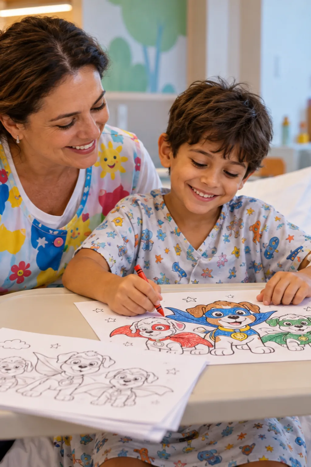 desenhos para colorir da patrulha canina super filhotes — exemplo criado na Desenhos pra Colorir