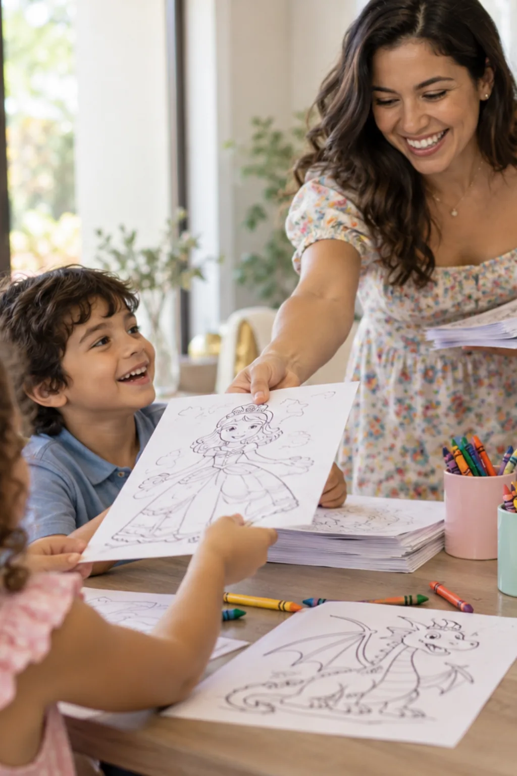 desenhos para colorir — exemplo criado na Desenhos pra Colorir