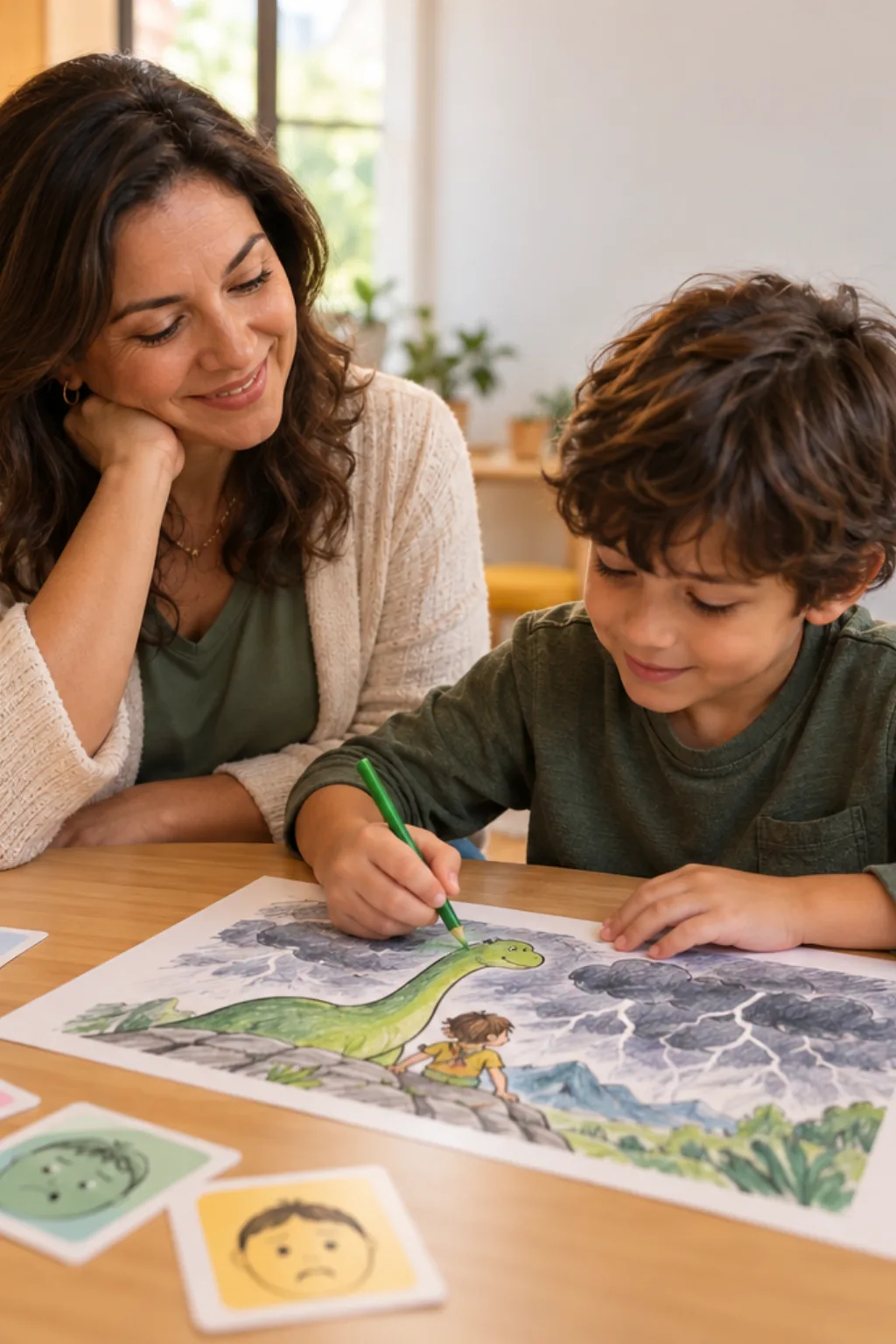 desenhos para colorir o bom dinossauro — exemplo criado na Desenhos pra Colorir