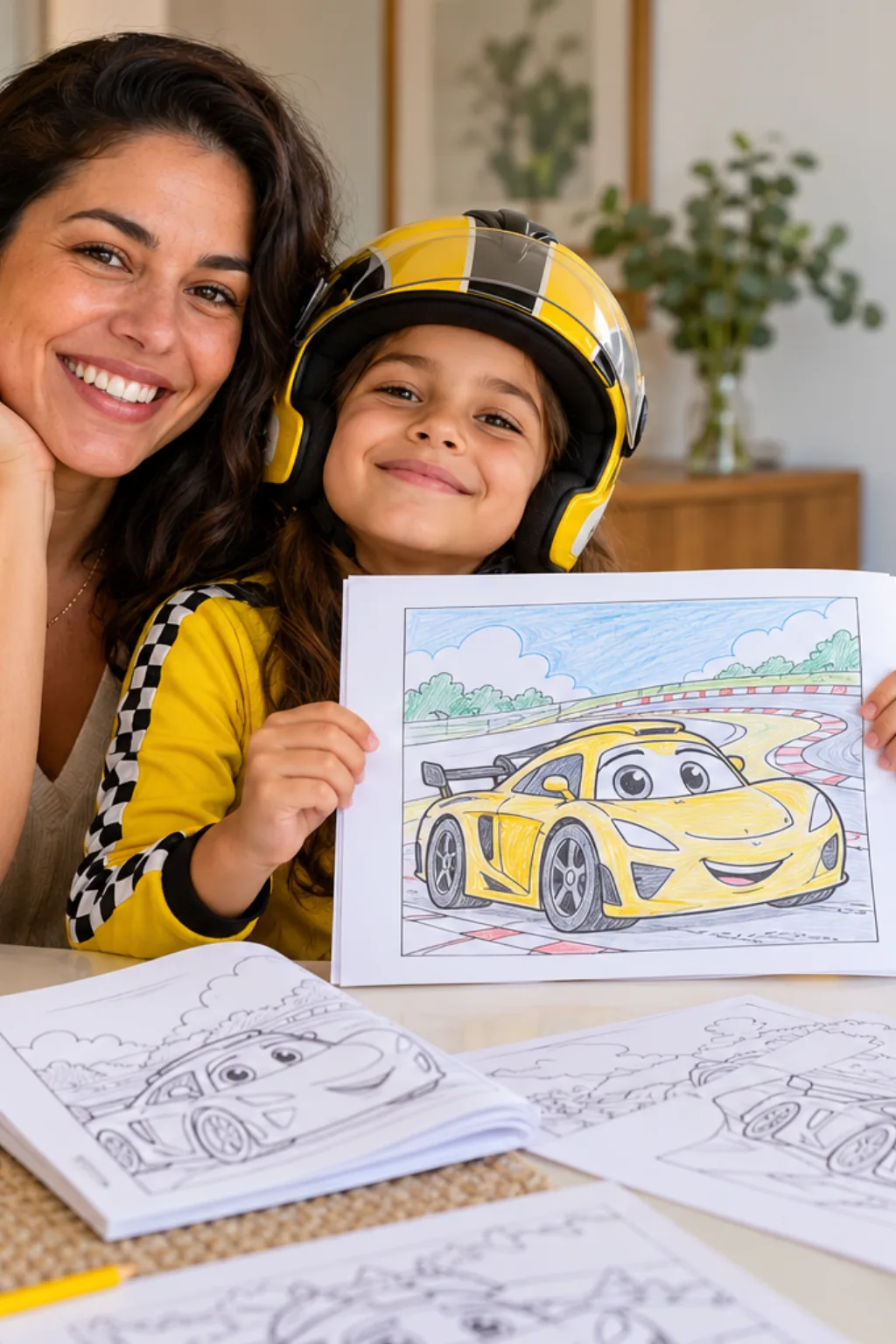desenhos da Cruz Ramirez para colorir — exemplo criado na Desenhos pra Colorir