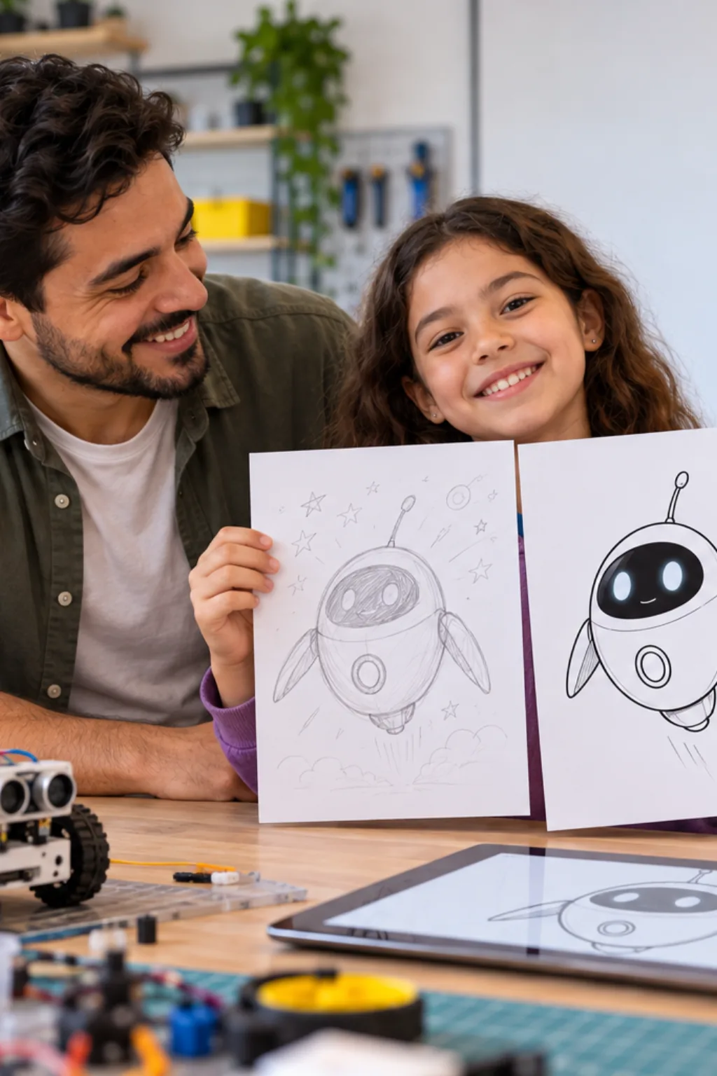 desenhos da EVA de WALL-E para colorir — exemplo criado na Desenhos pra Colorir