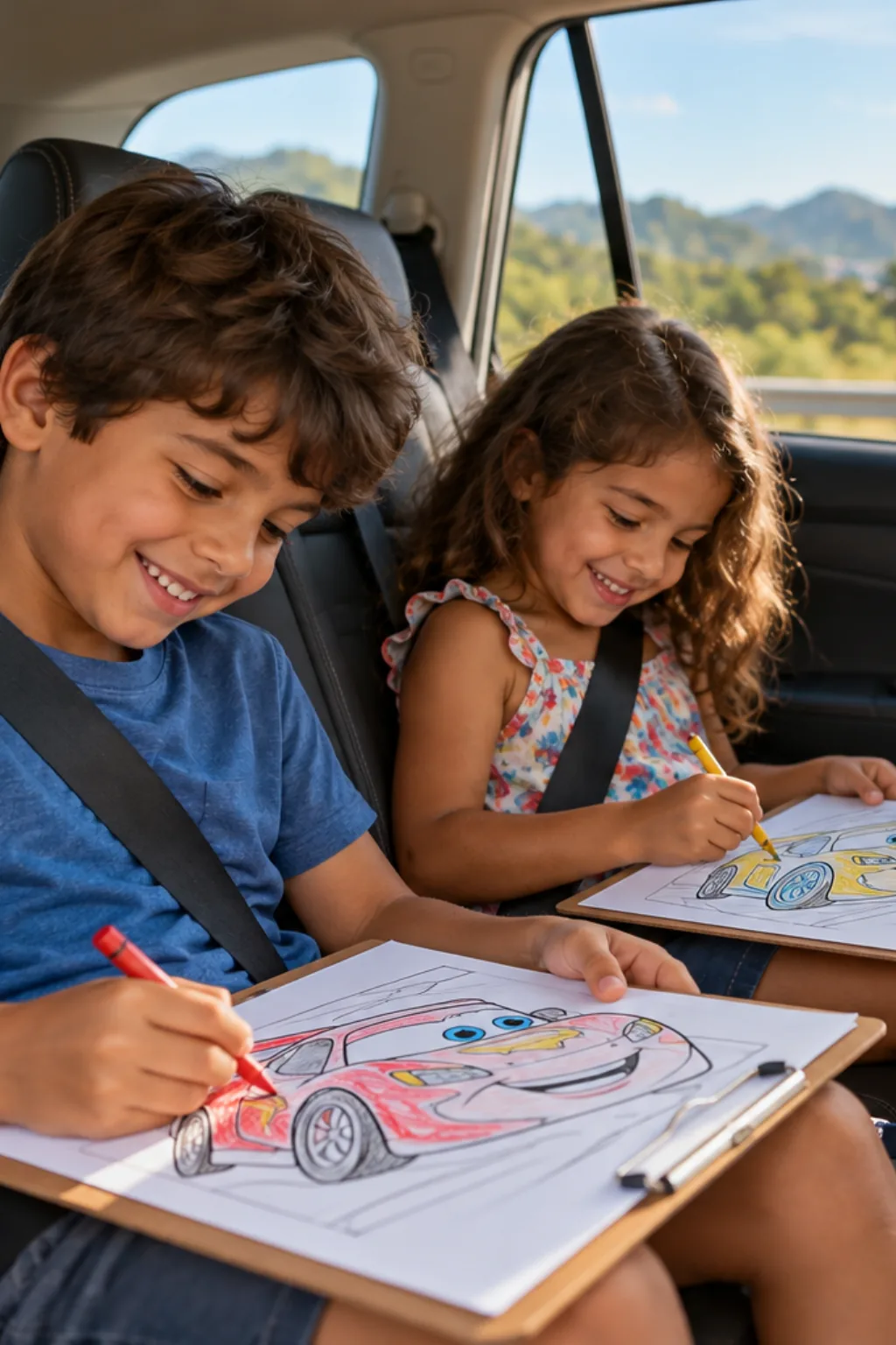 desenhos do filme carros para colorir — exemplo criado na Desenhos pra Colorir