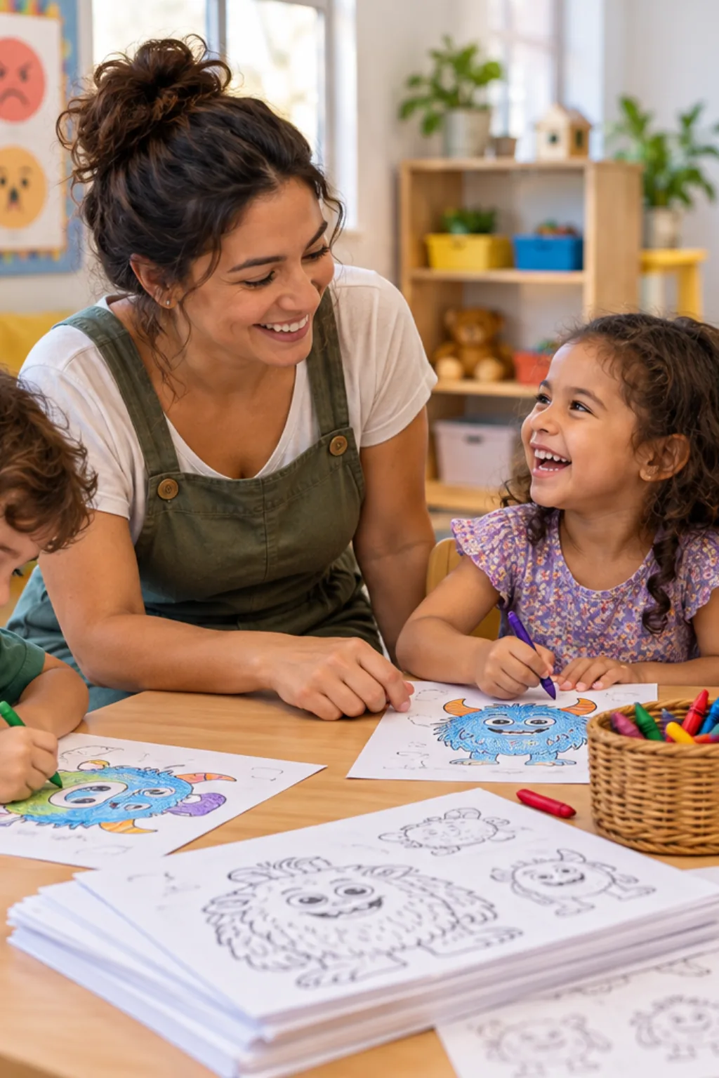 desenhos dos monstros sa para colorir — exemplo criado na Desenhos pra Colorir