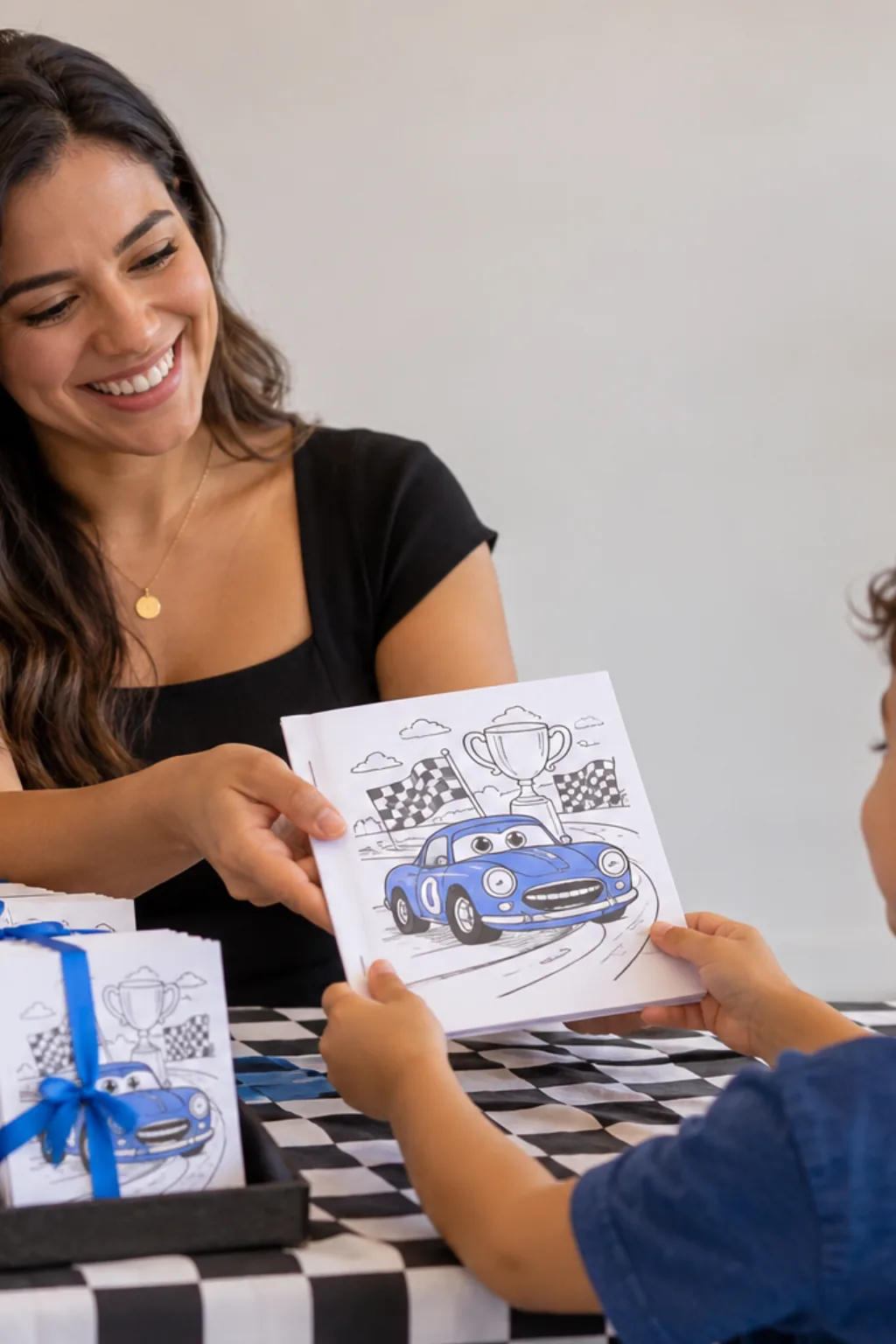 desenhos do Rei de Carros para colorir — exemplo criado na Desenhos pra Colorir