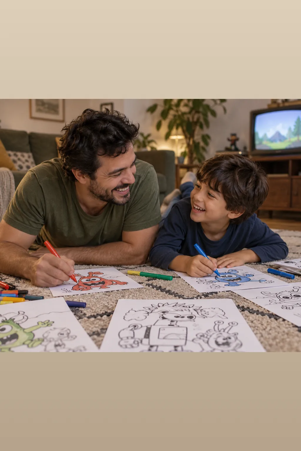 desenhos para colorir — exemplo criado na Desenhos pra Colorir
