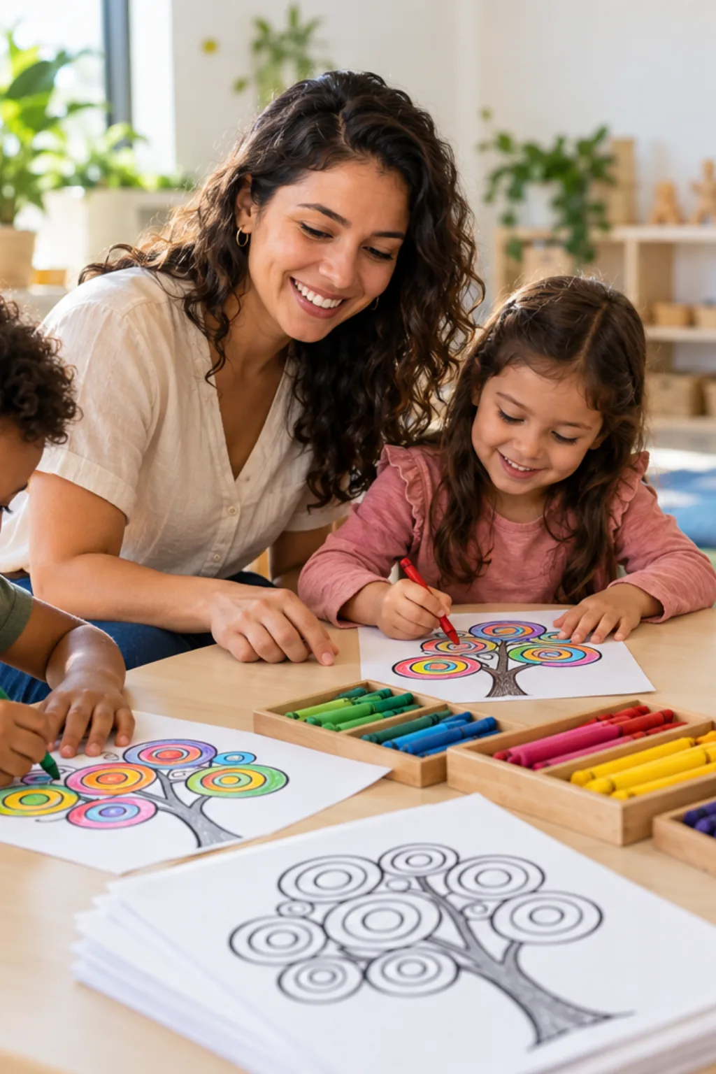 desenhos da Árvore de Kandinsky para colorir — exemplo criado na Desenhos pra Colorir