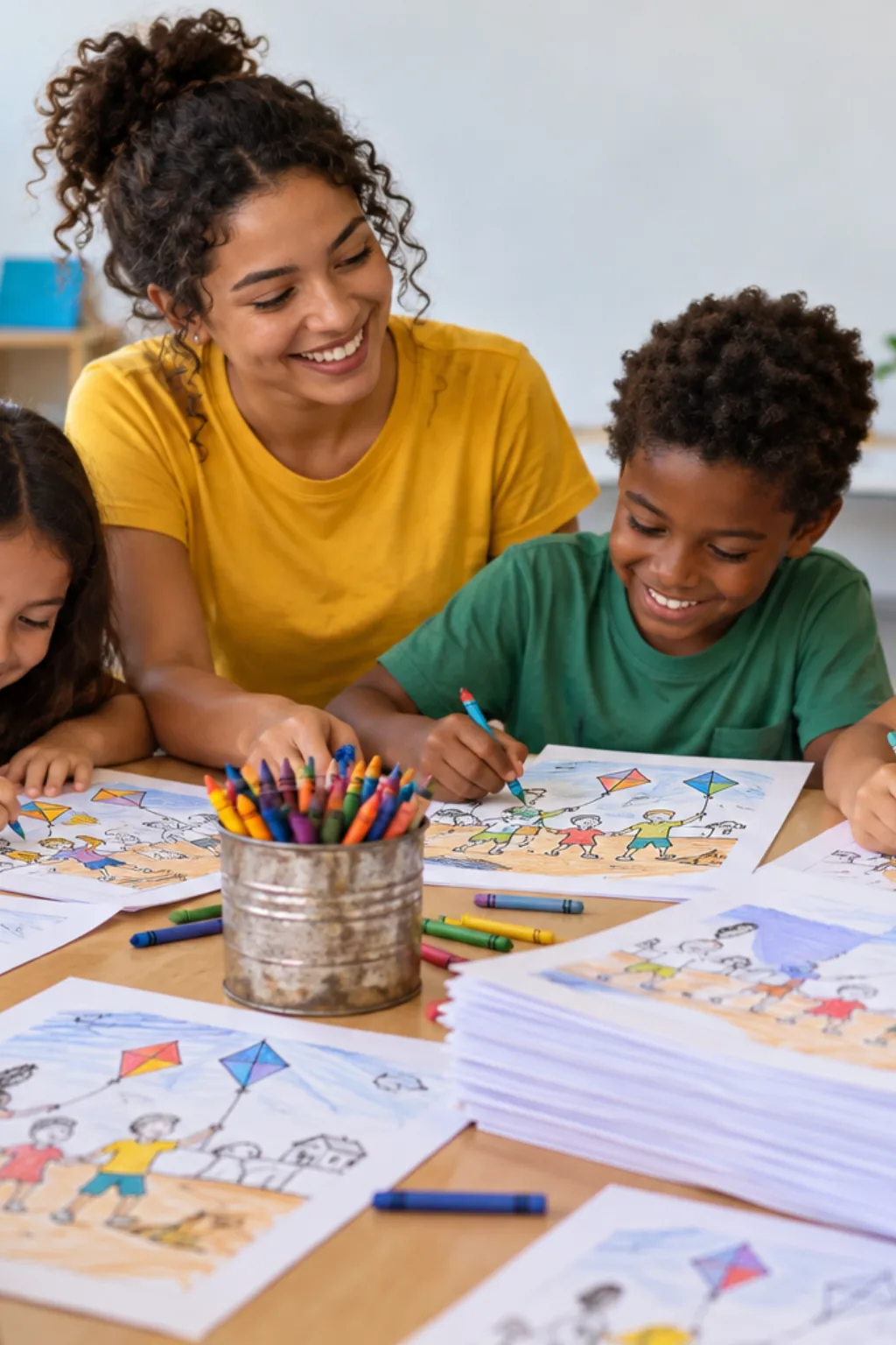 desenhos de Cândido Portinari para colorir — exemplo criado na Desenhos pra Colorir