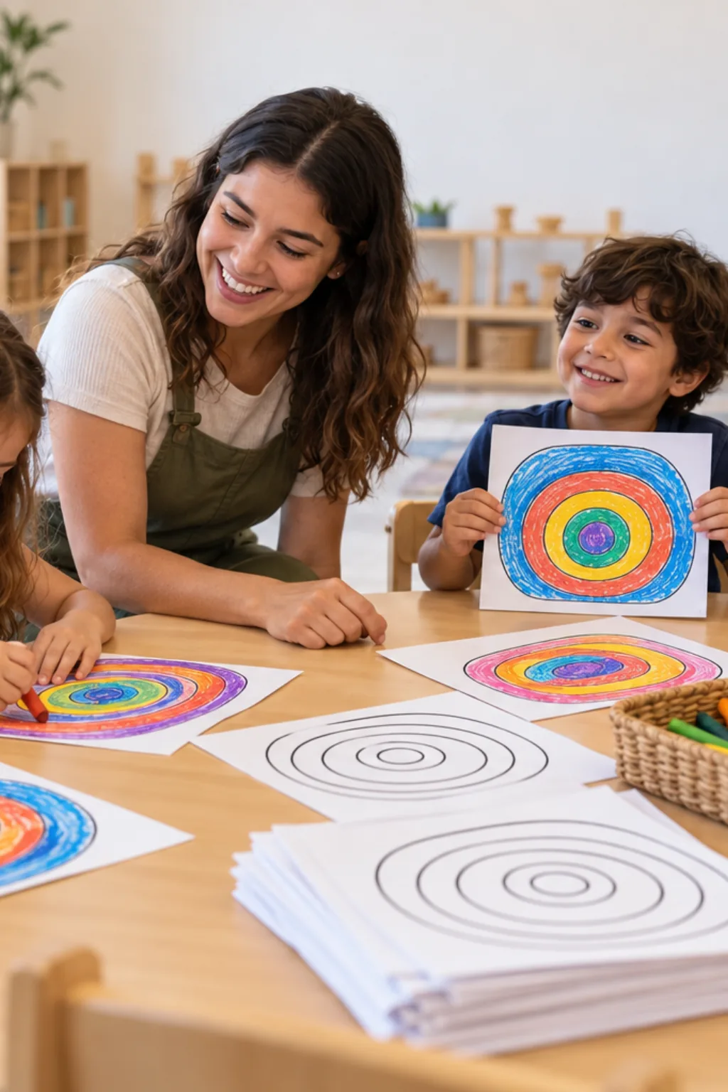 desenhos de Kandinsky para colorir — exemplo criado na Desenhos pra Colorir