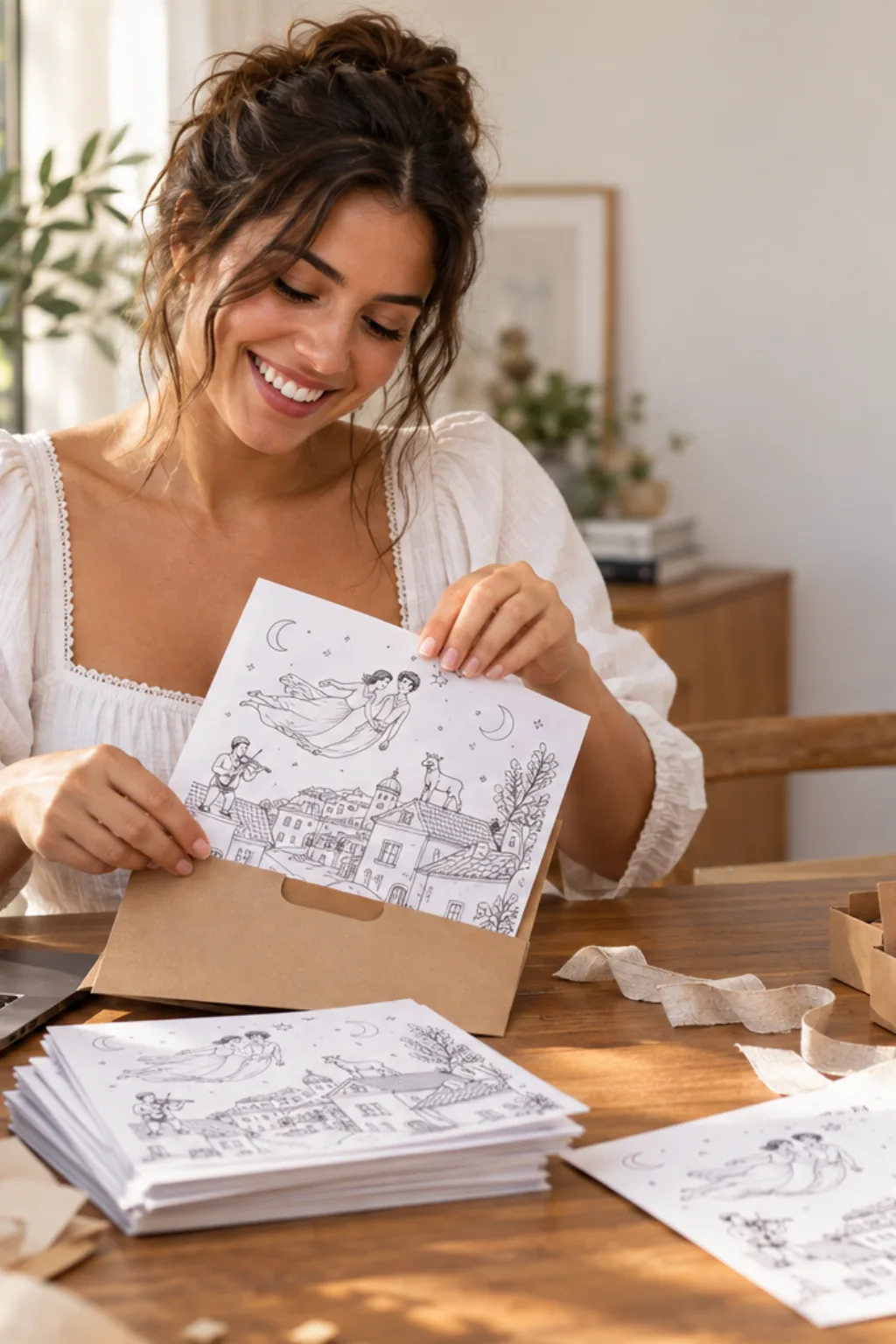 desenhos de Marc Chagall para colorir — exemplo criado na Desenhos pra Colorir