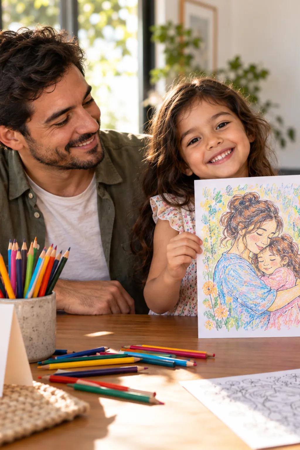 desenhos de Mary Cassatt para colorir — exemplo criado na Desenhos pra Colorir