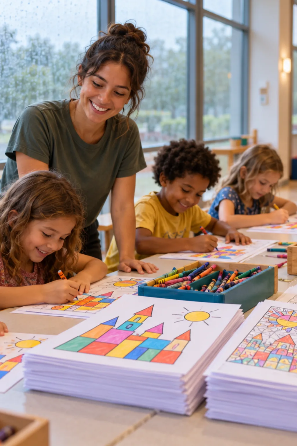 desenhos de Paul Klee para colorir — exemplo criado na Desenhos pra Colorir