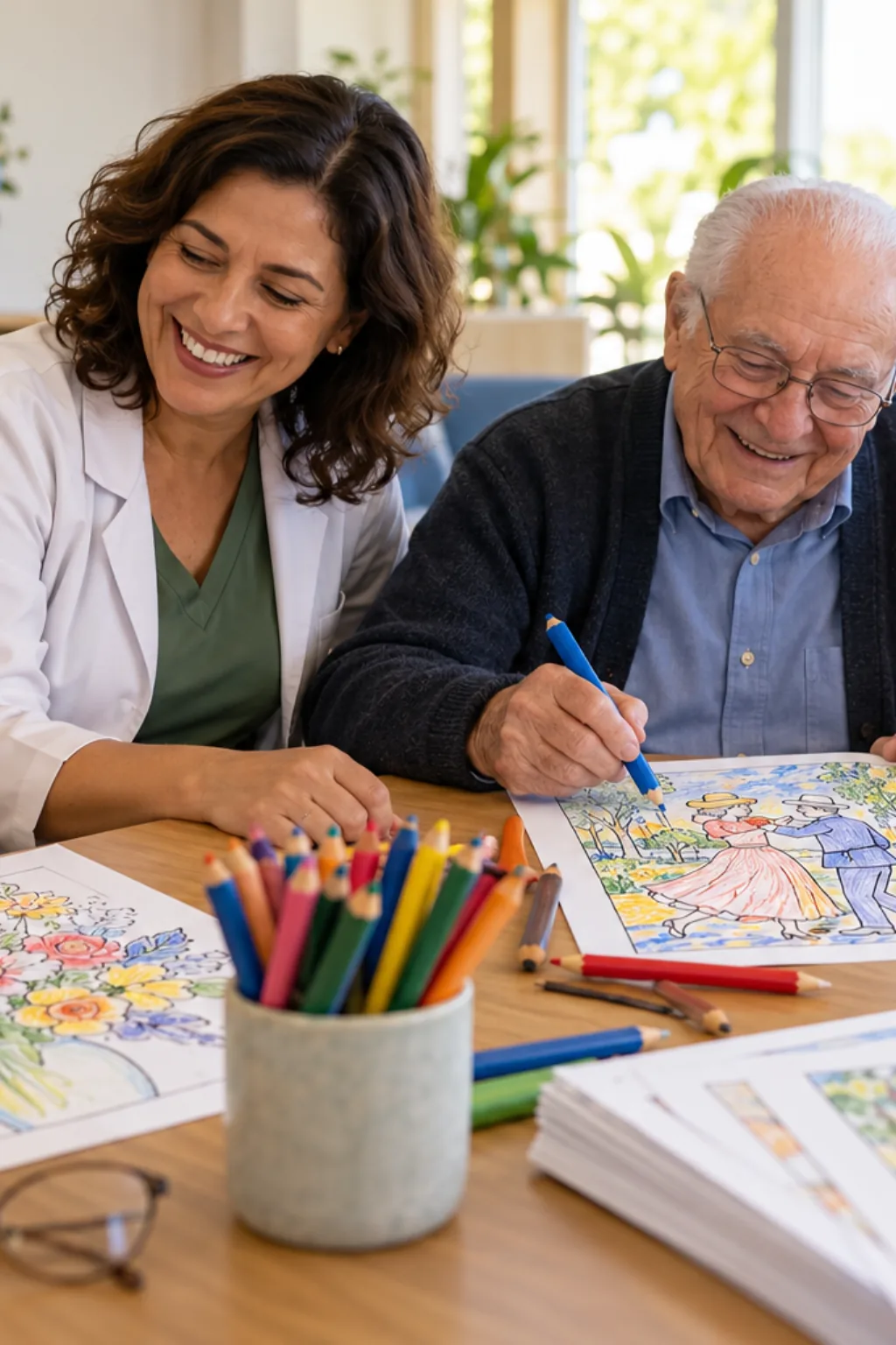 desenhos de Pierre-Auguste Renoir para colorir — exemplo criado na Desenhos pra Colorir