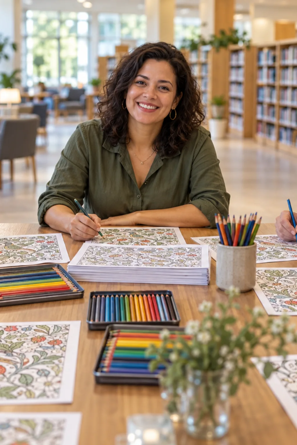 desenhos de William Morris para colorir — exemplo criado na Desenhos pra Colorir