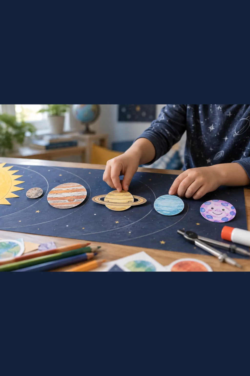 Desenhos de Planetas para Colorir - Depois