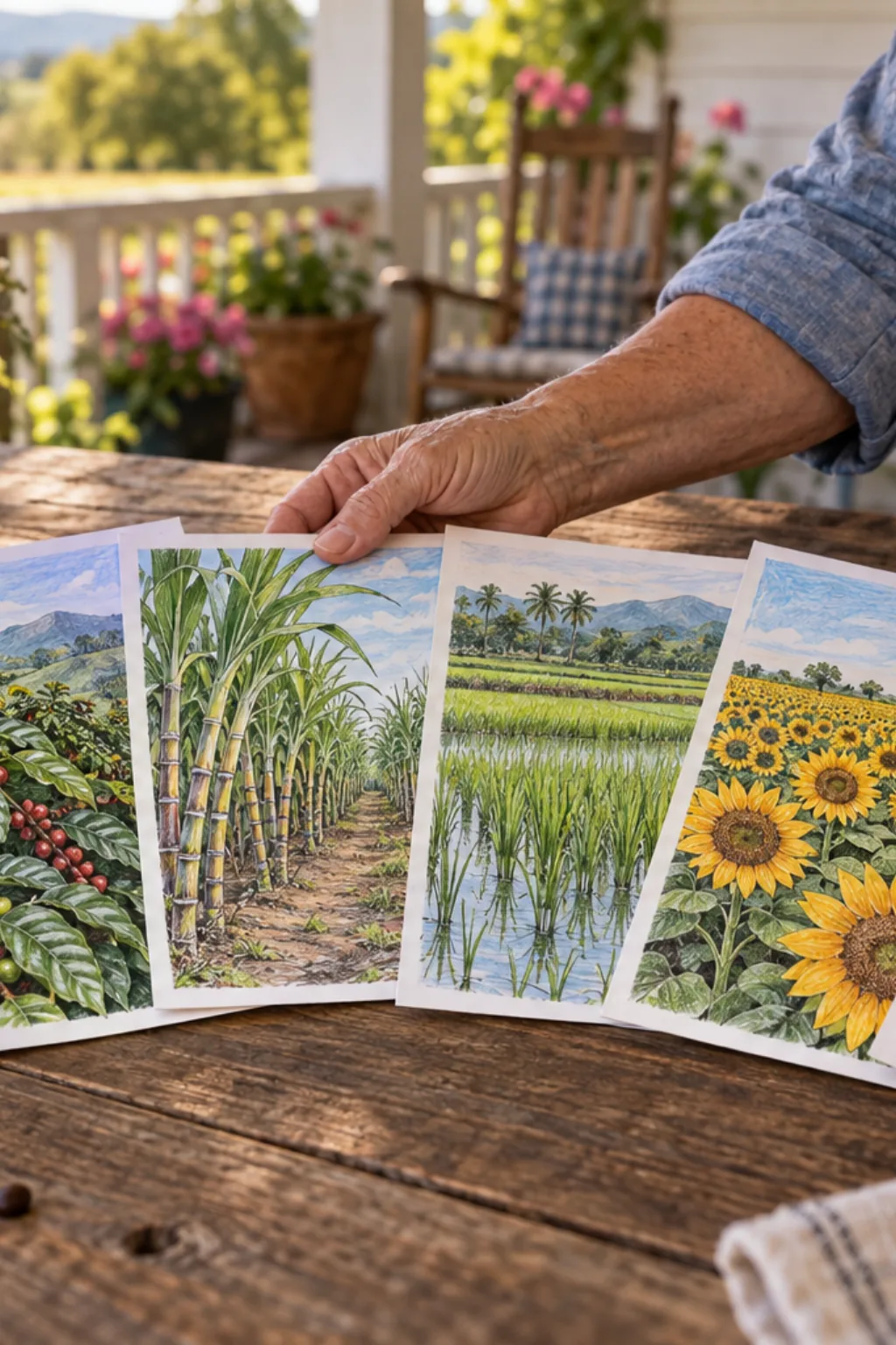 Desenhos de Plantações para Colorir - Depois