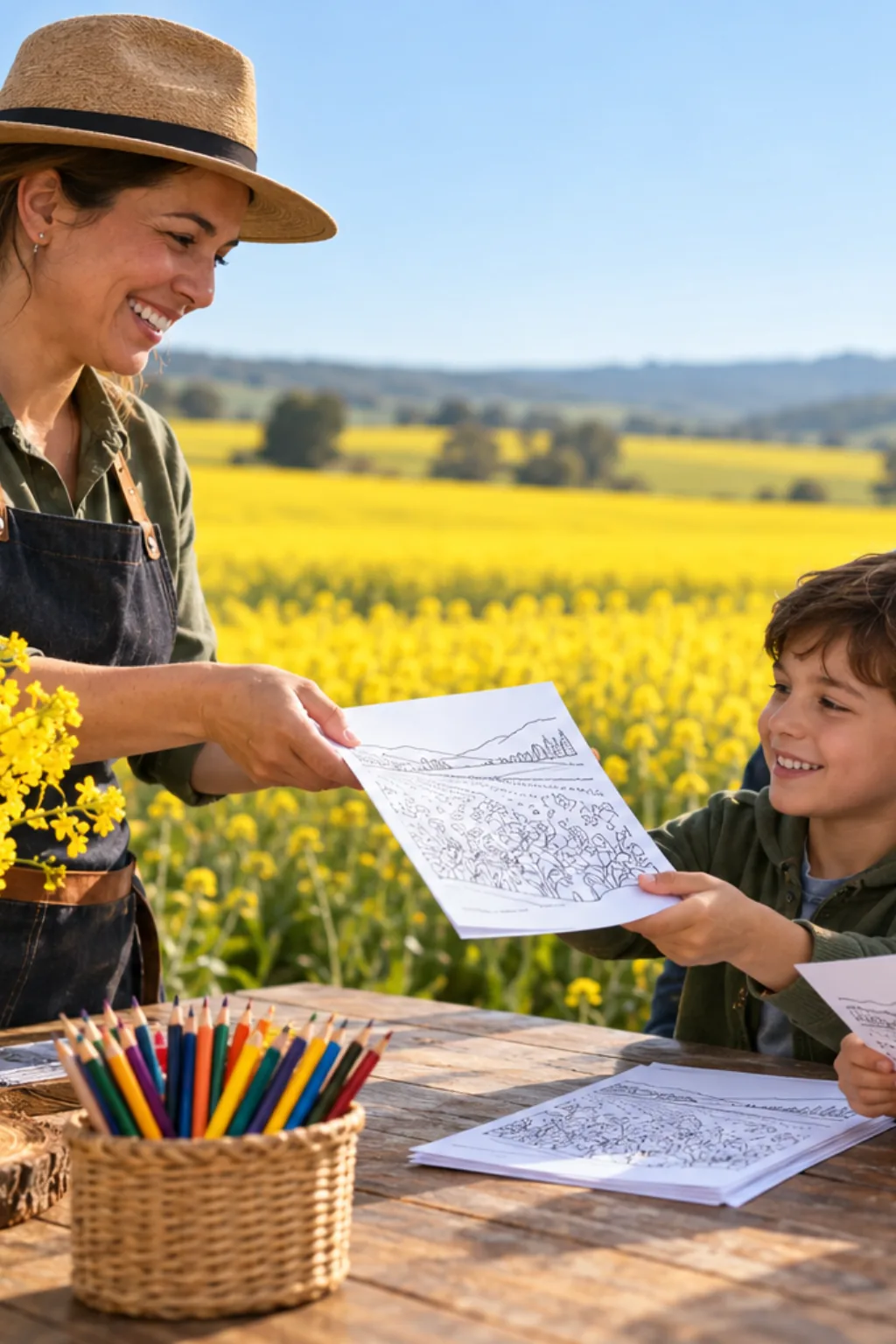 desenhos de canola para colorir — exemplo criado na Desenhos pra Colorir