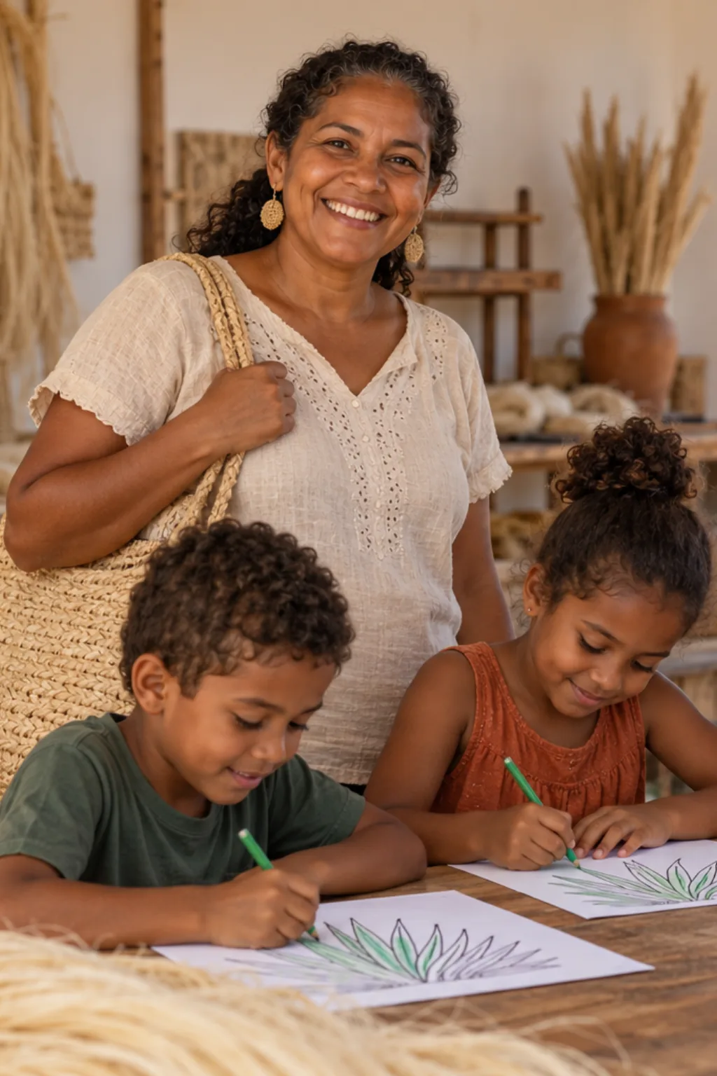 desenhos de sisal para colorir — exemplo criado na Desenhos pra Colorir