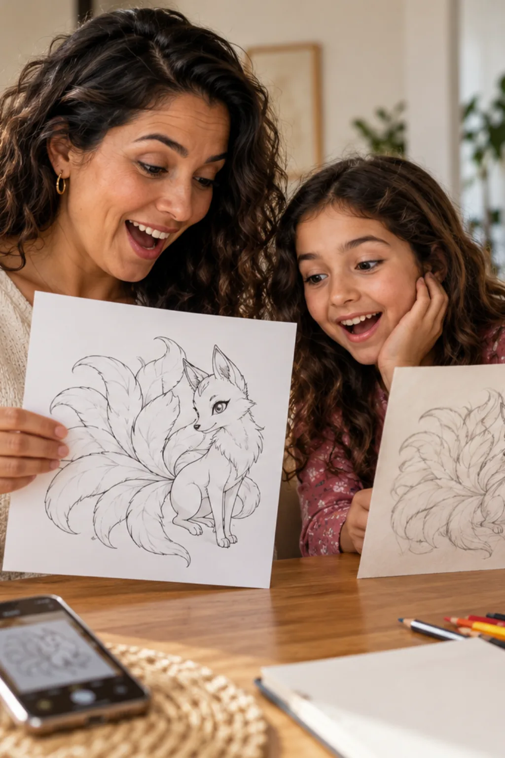 desenhos do ninetales para colorir — exemplo criado na Desenhos pra Colorir