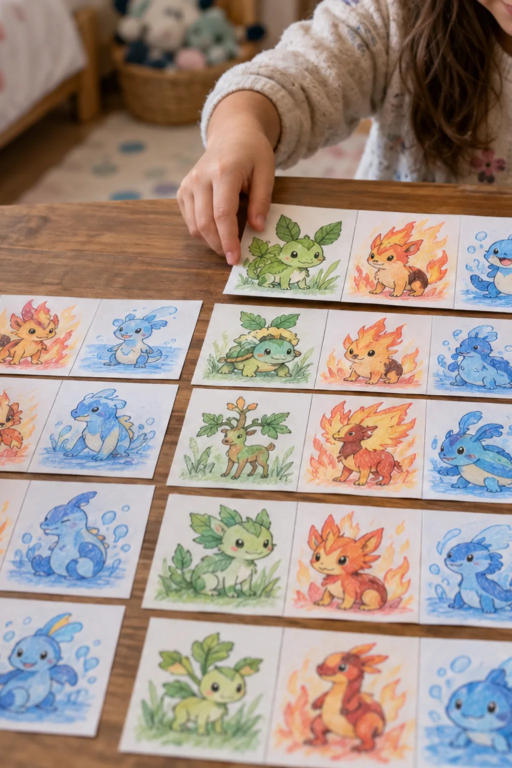 Desenhos de Pokémon Iniciais para Colorir - Depois