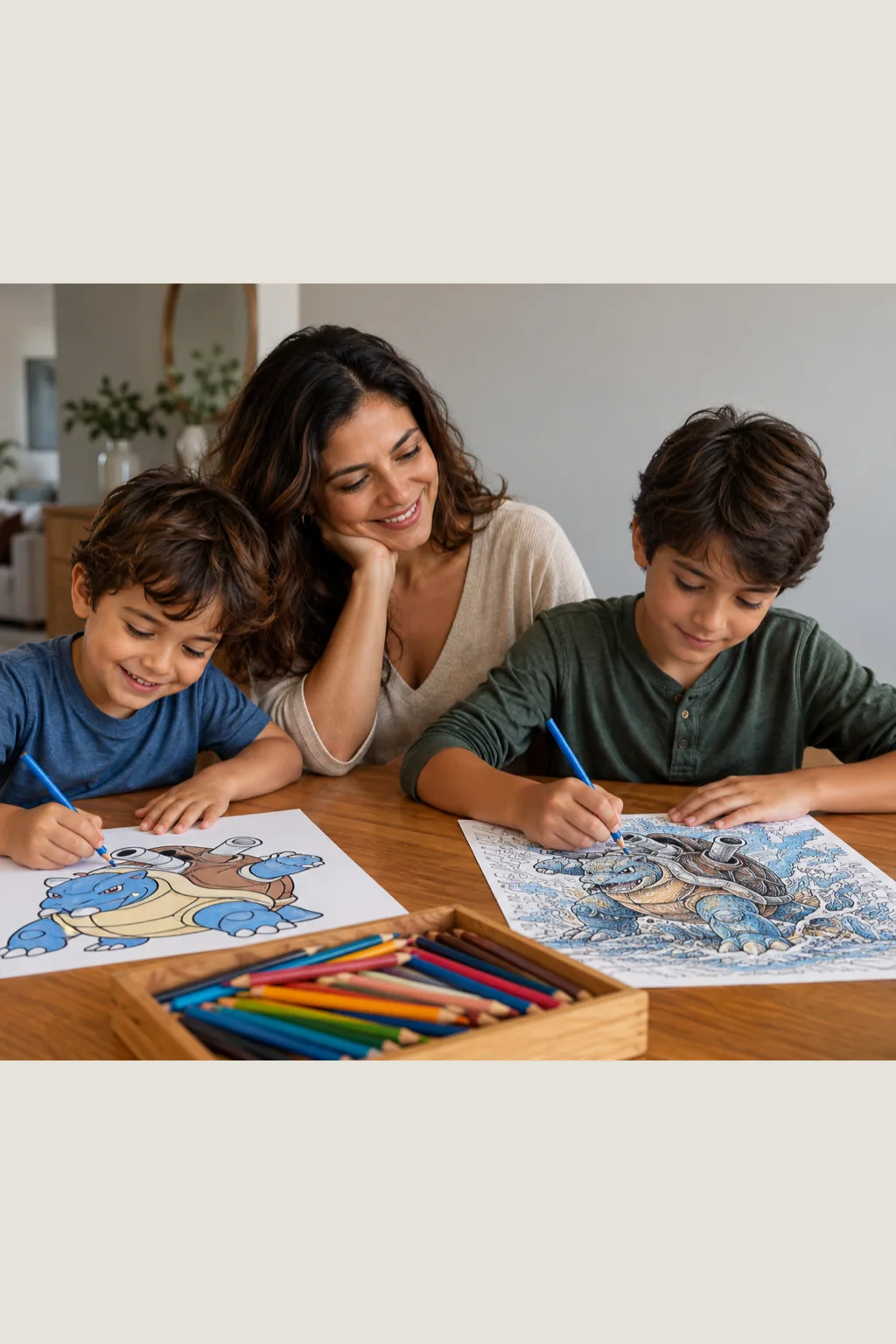 desenhos do blastoise para colorir — exemplo criado na Desenhos pra Colorir