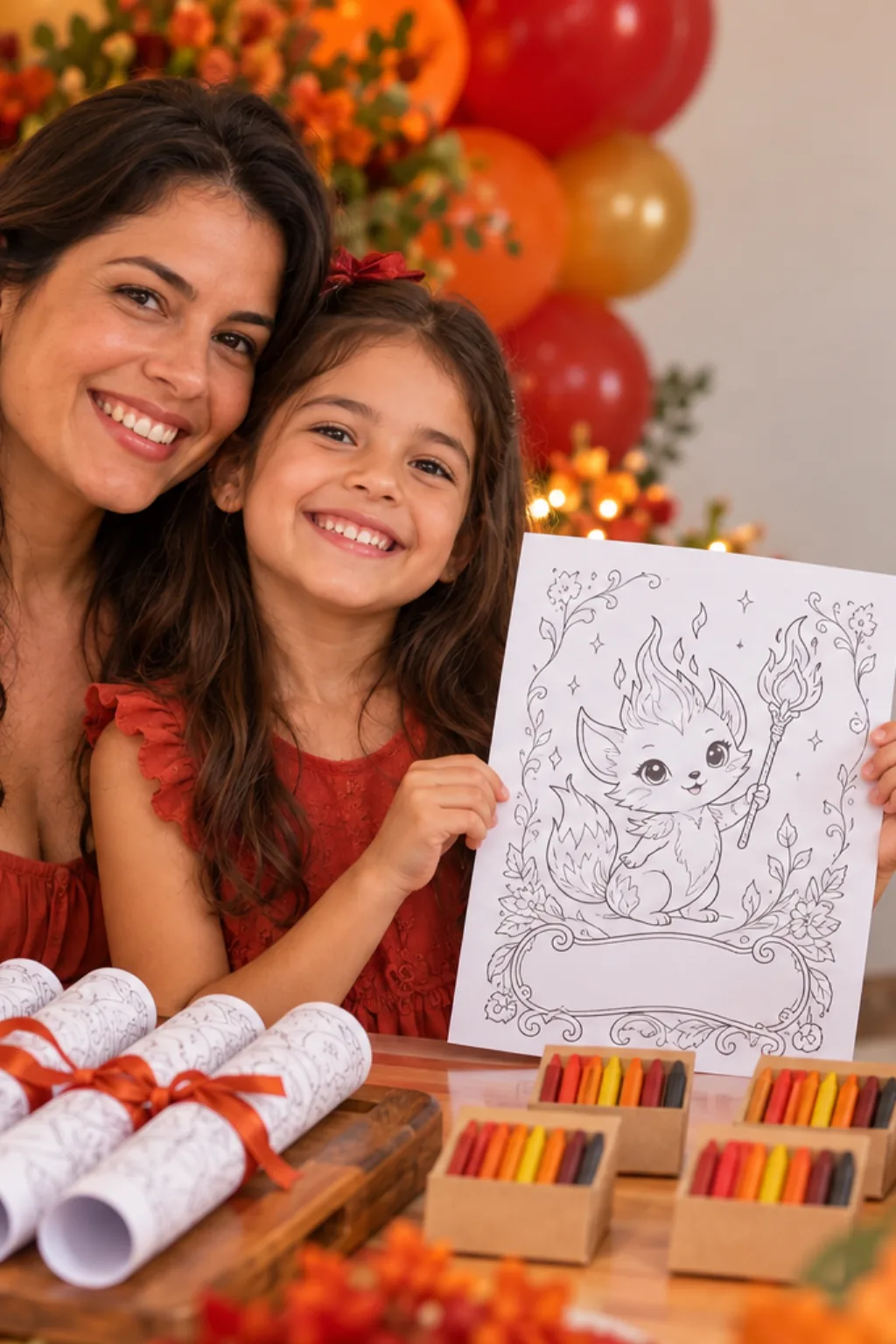 desenhos do Braixen para colorir — exemplo criado na Desenhos pra Colorir