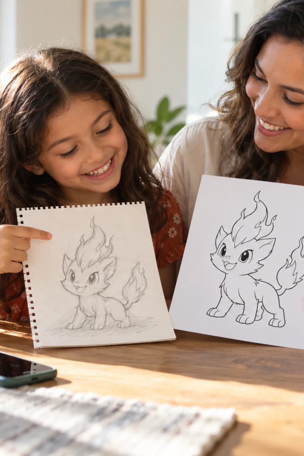 desenhos do Cyndaquil para colorir — exemplo criado na Desenhos pra Colorir
