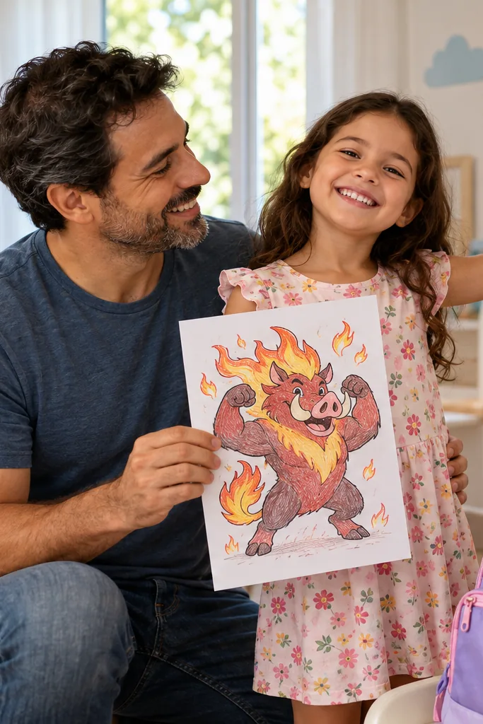 desenhos do Emboar para colorir — exemplo criado na Desenhos pra Colorir