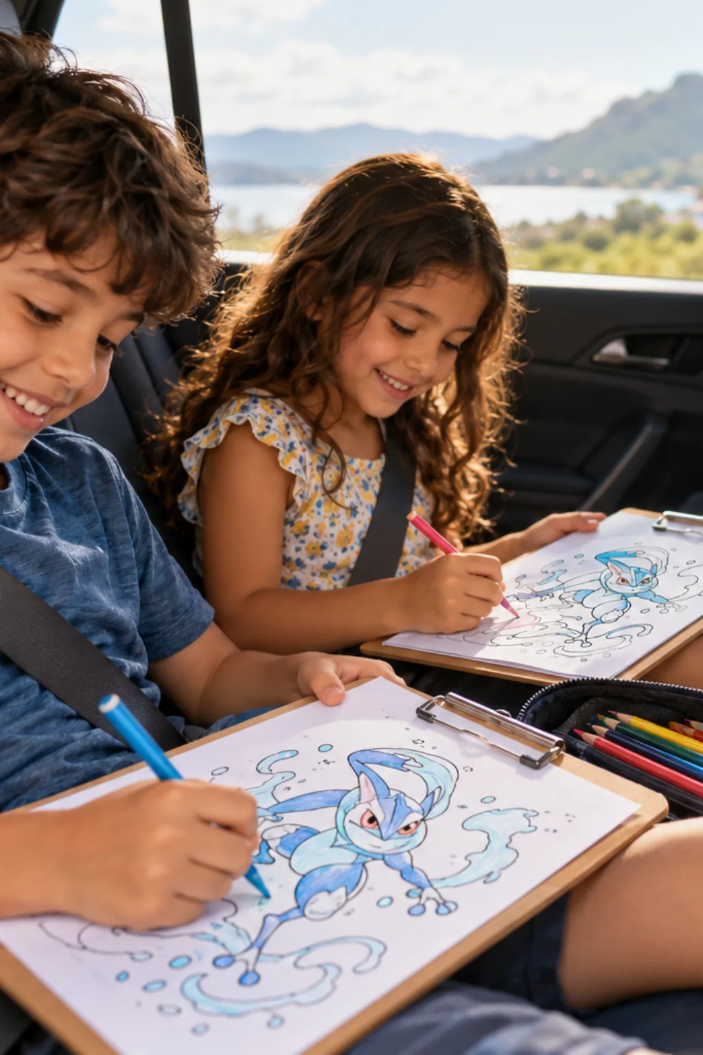 desenhos do Frogadier para colorir — exemplo criado na Desenhos pra Colorir
