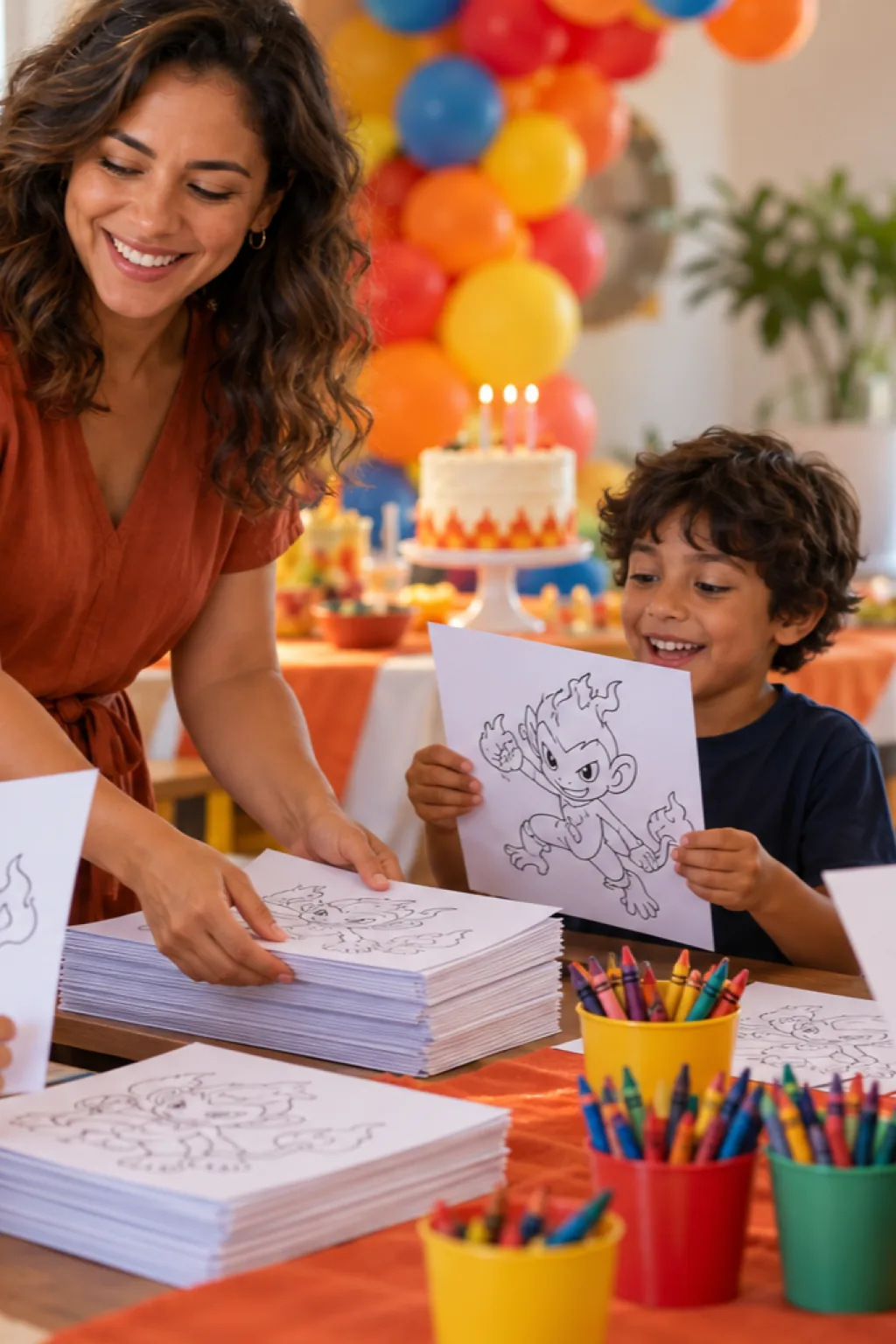 desenhos do Infernape para colorir — exemplo criado na Desenhos pra Colorir